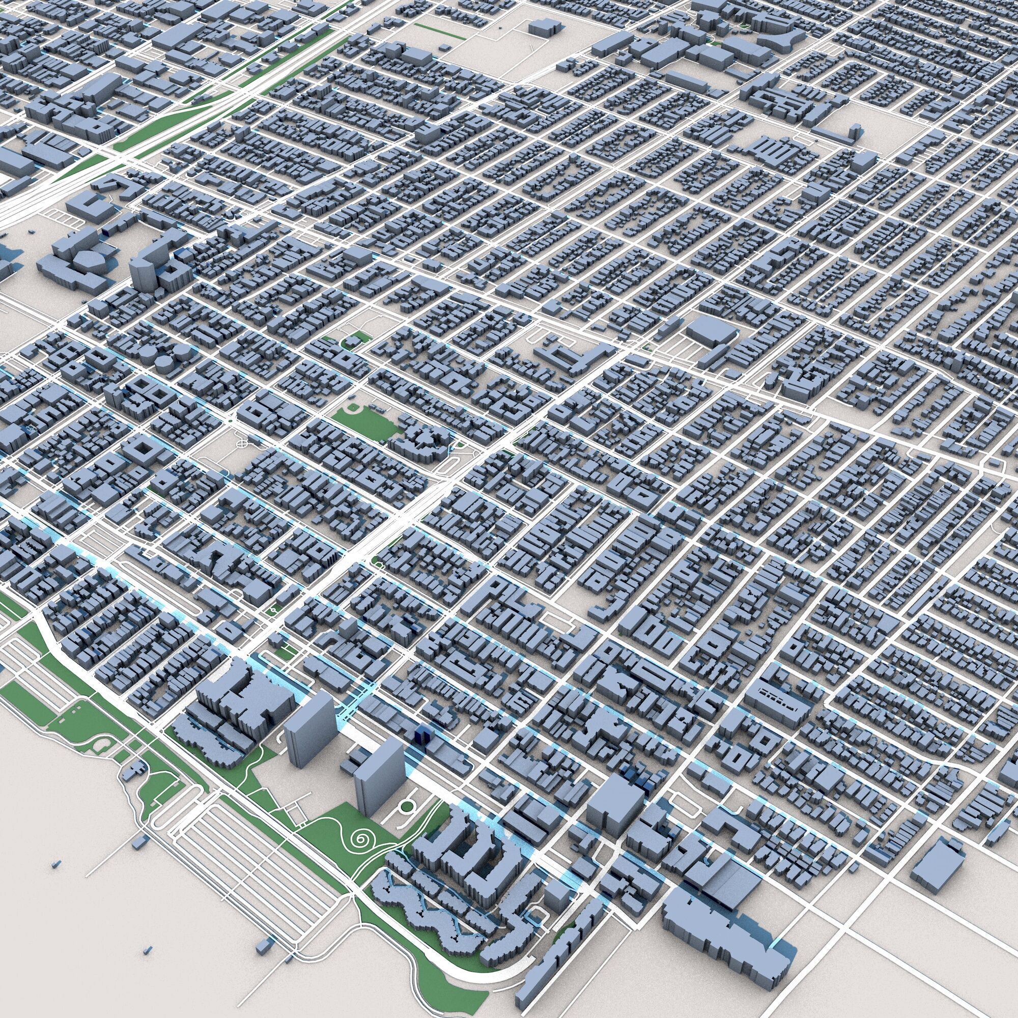 Santa Monica California 3D model_4