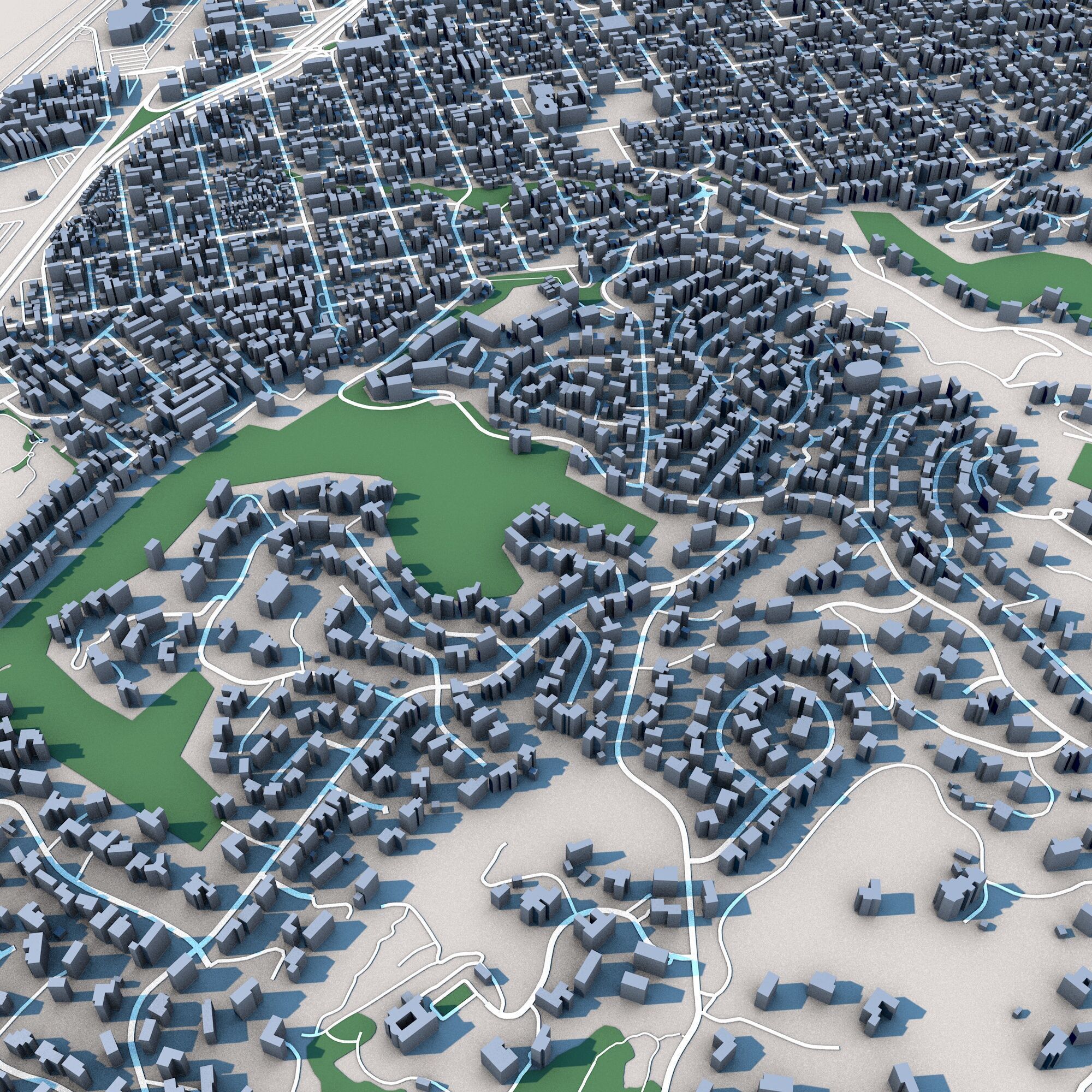 Santa Barbara City California 3D model_6