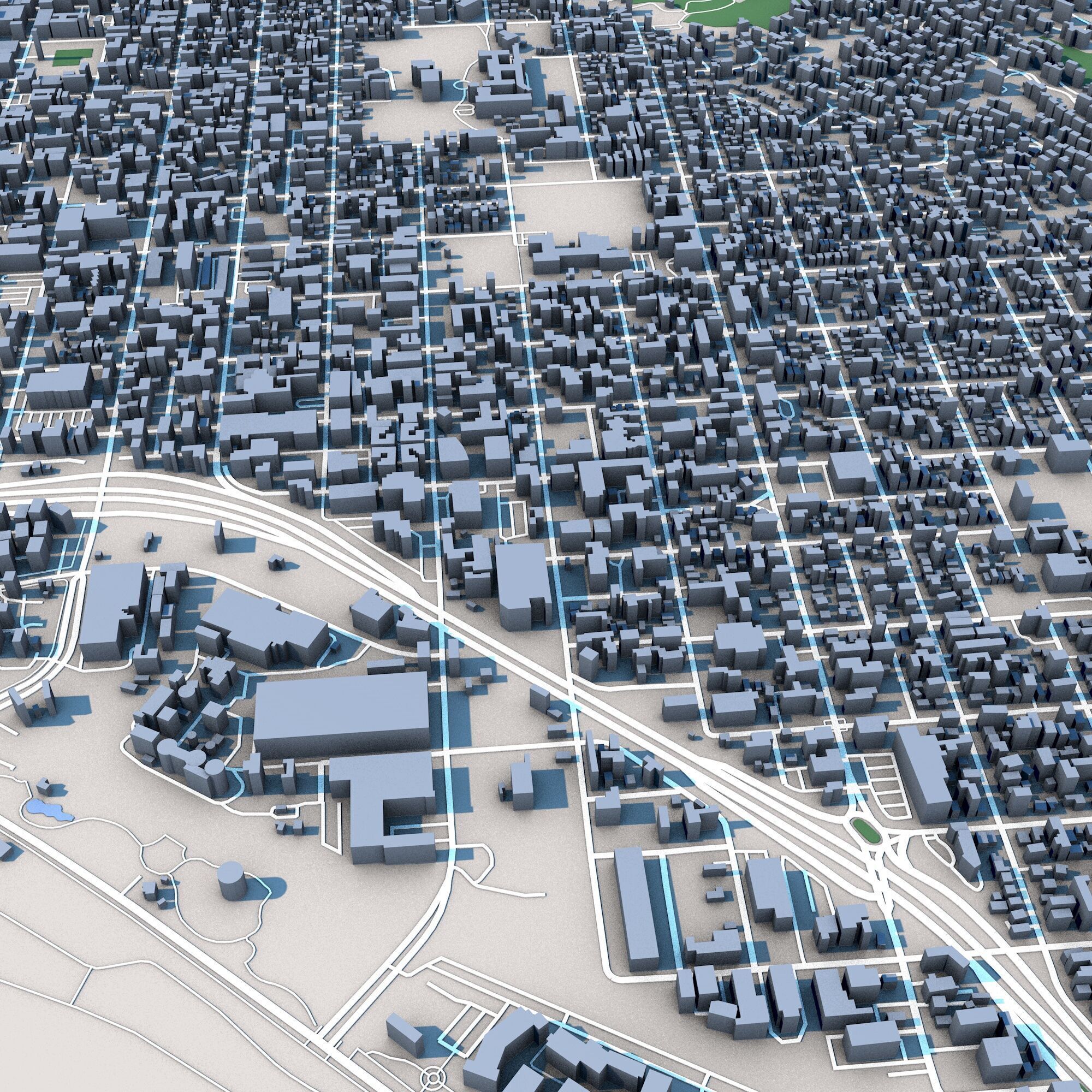 Santa Barbara City California 3D model_4