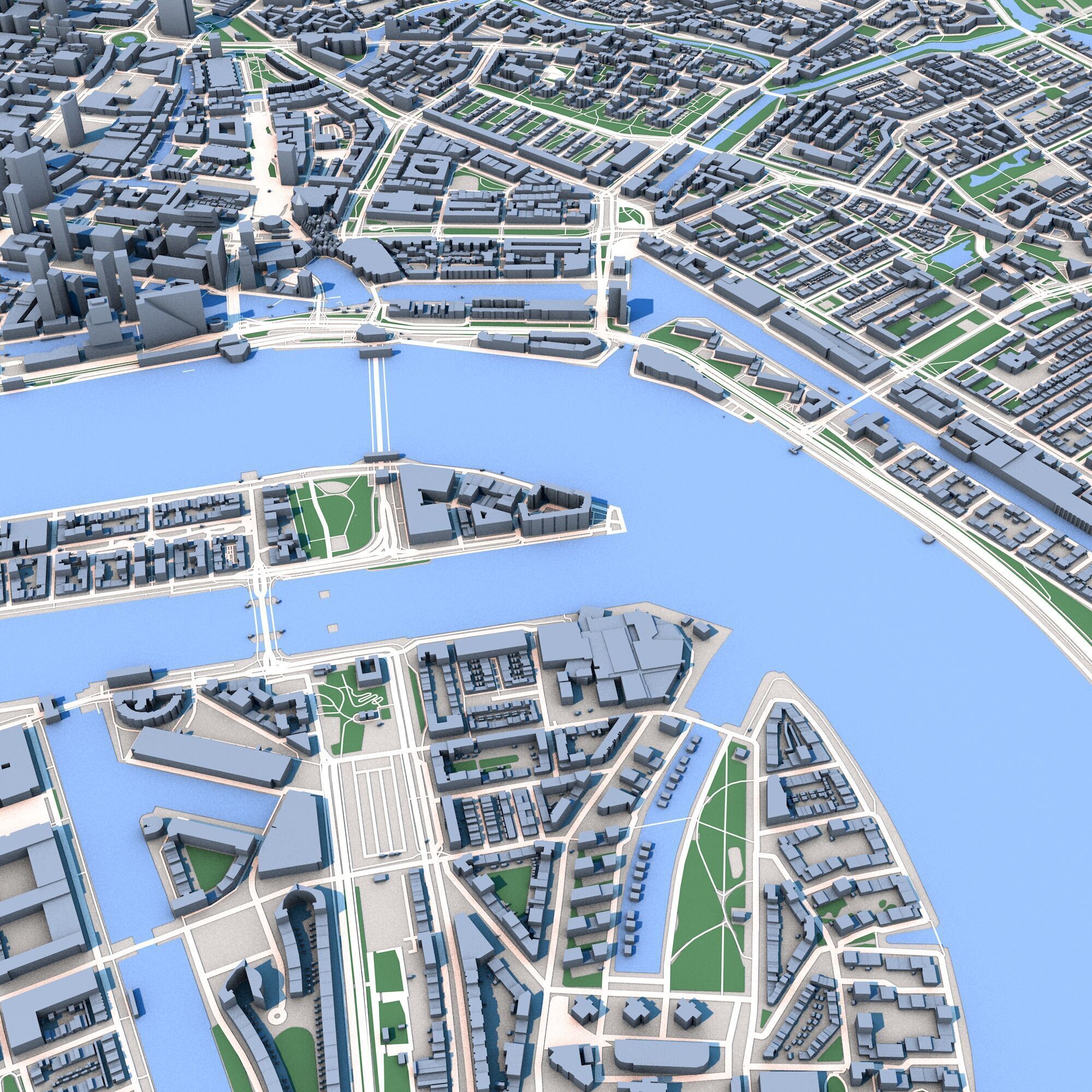 Rotterdam City Netherlands 3D model_3