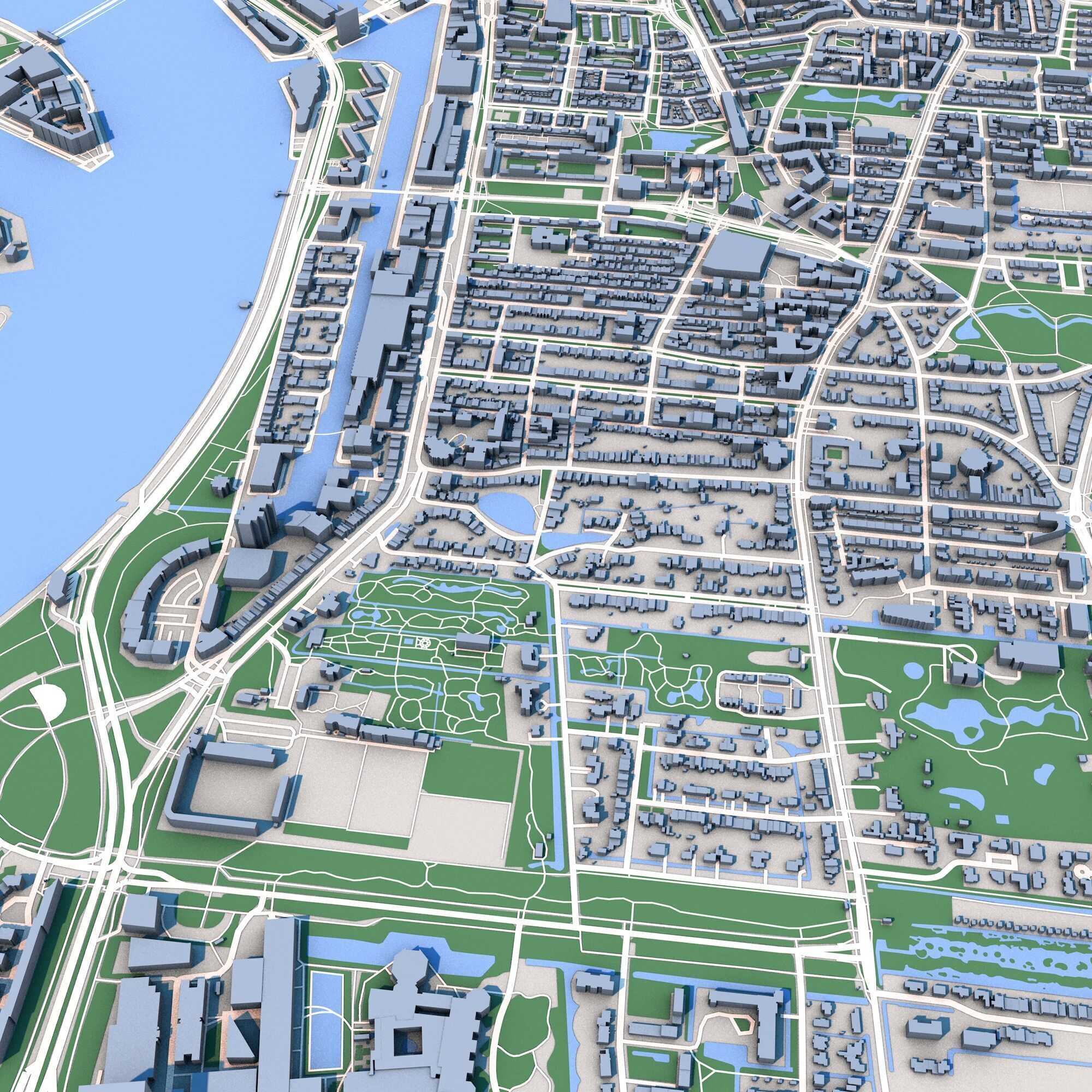 Rotterdam City Netherlands 3D model_5