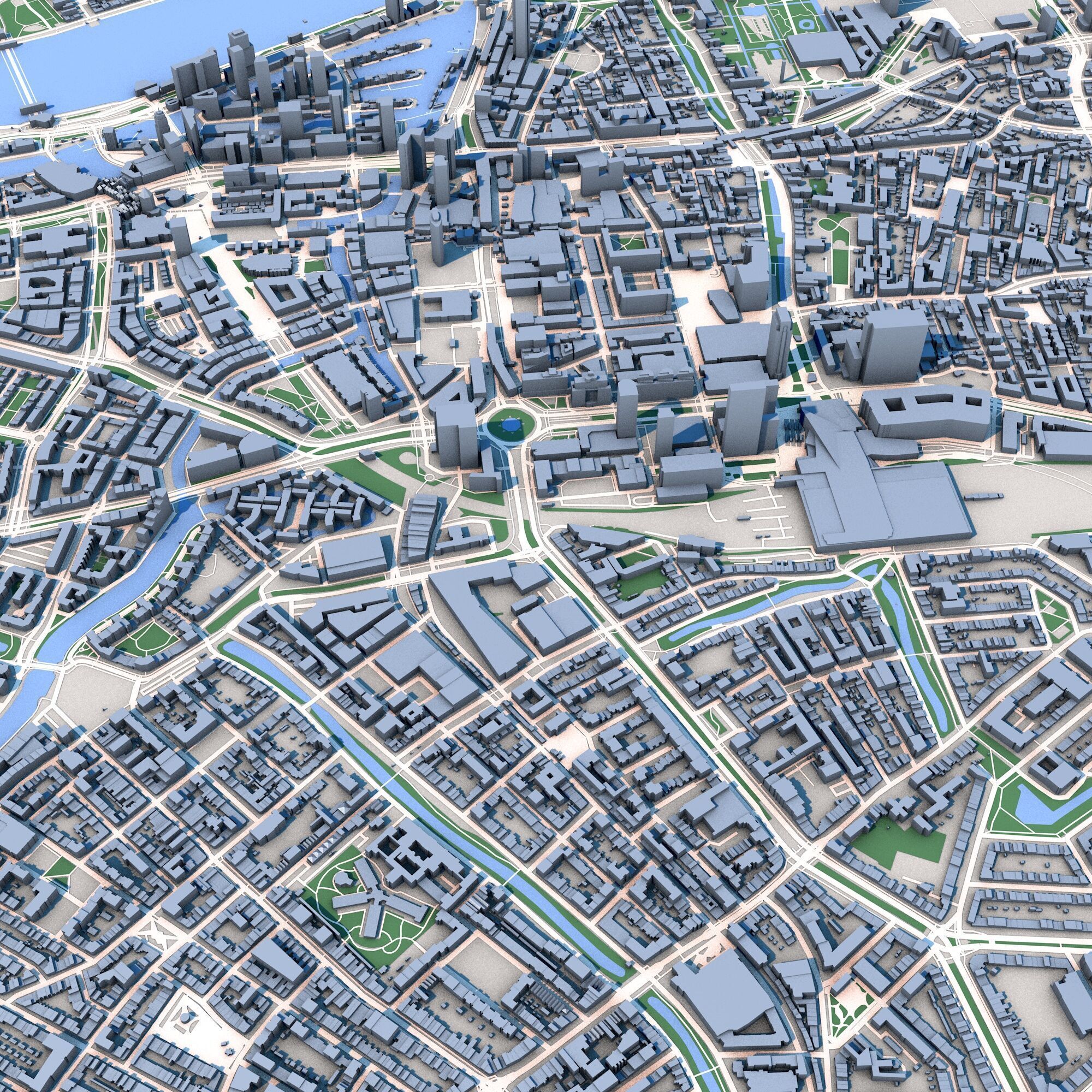 Rotterdam City Netherlands 3D model_7