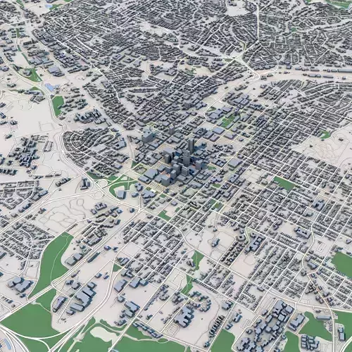 Raleigh City North Carolina United States 3D model