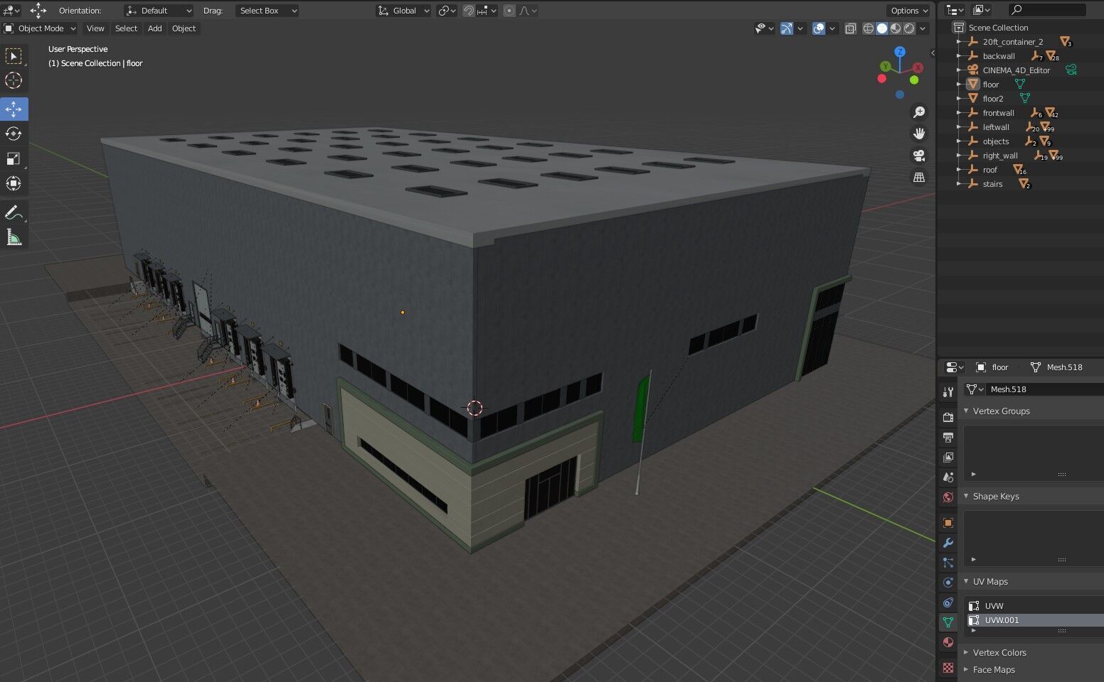 Warehouse Logistic 11 interior and exterior 3D model_37
