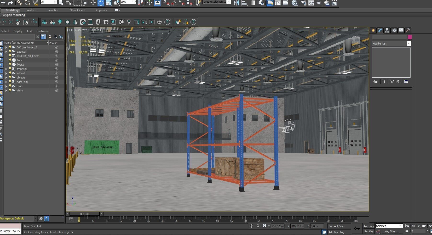 Warehouse Logistic 11 interior and exterior 3D model_34