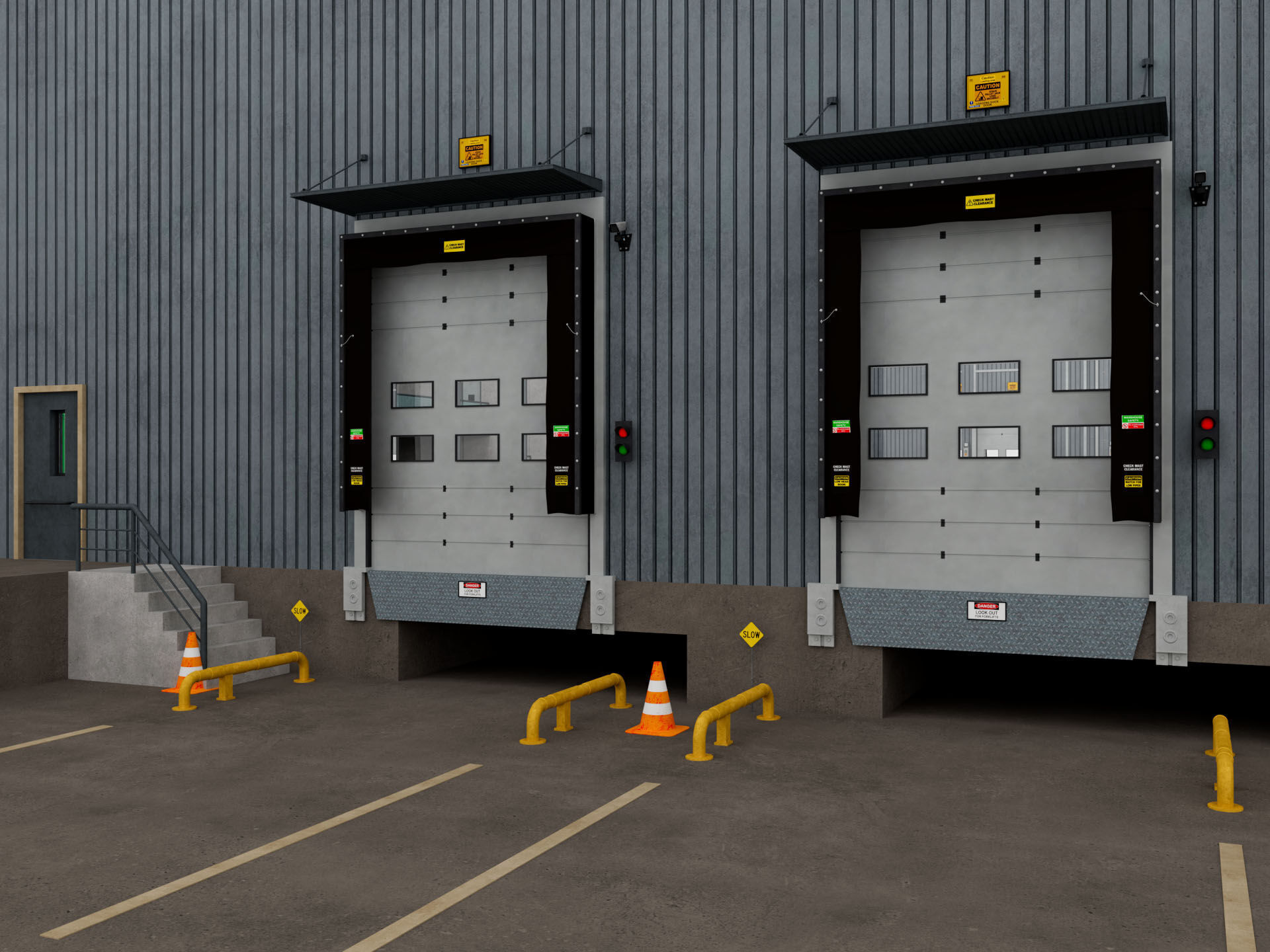 Warehouse Logistic 11 interior and exterior 3D model_13