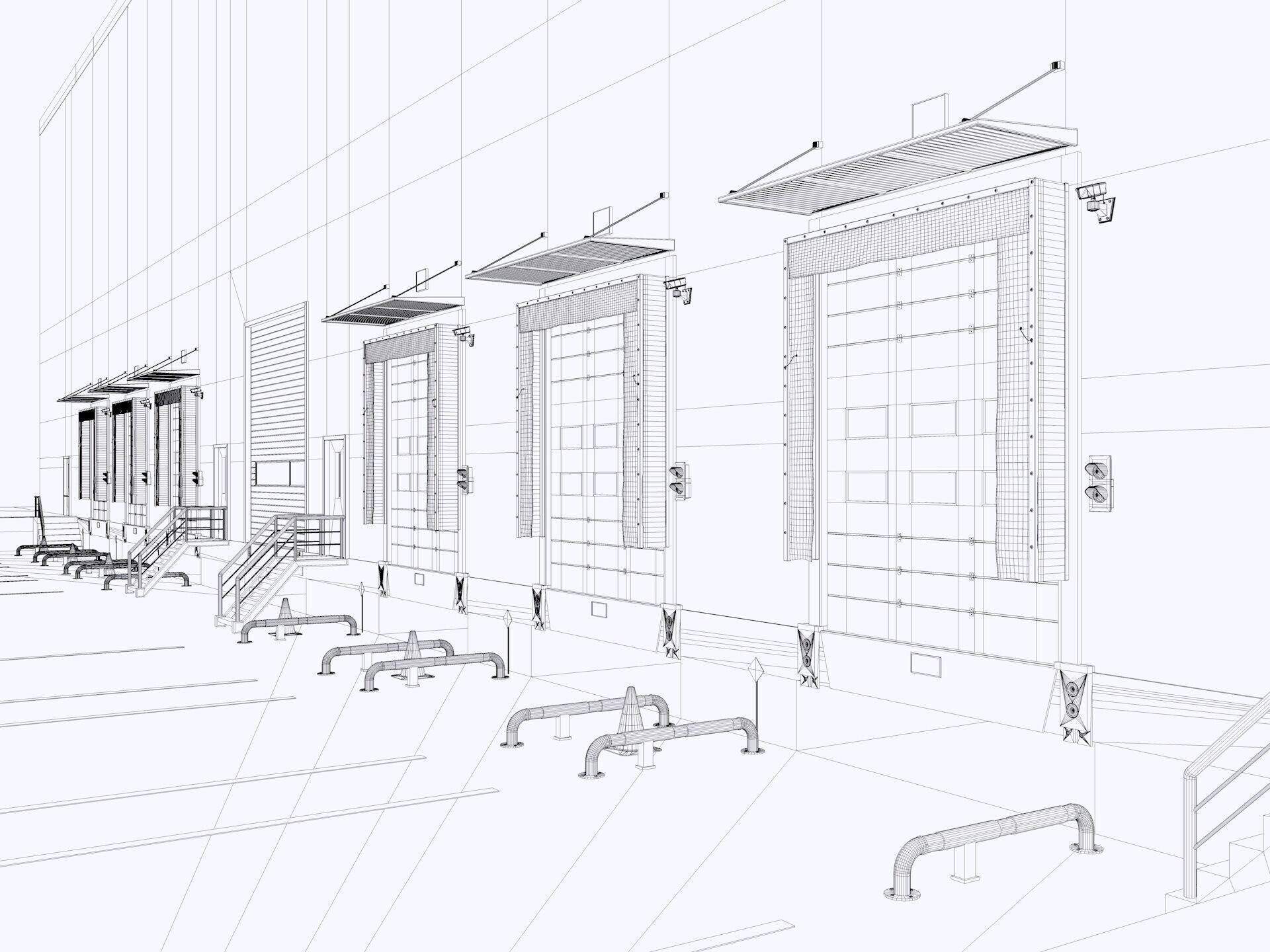 Warehouse Logistic 11 interior and exterior 3D model_28
