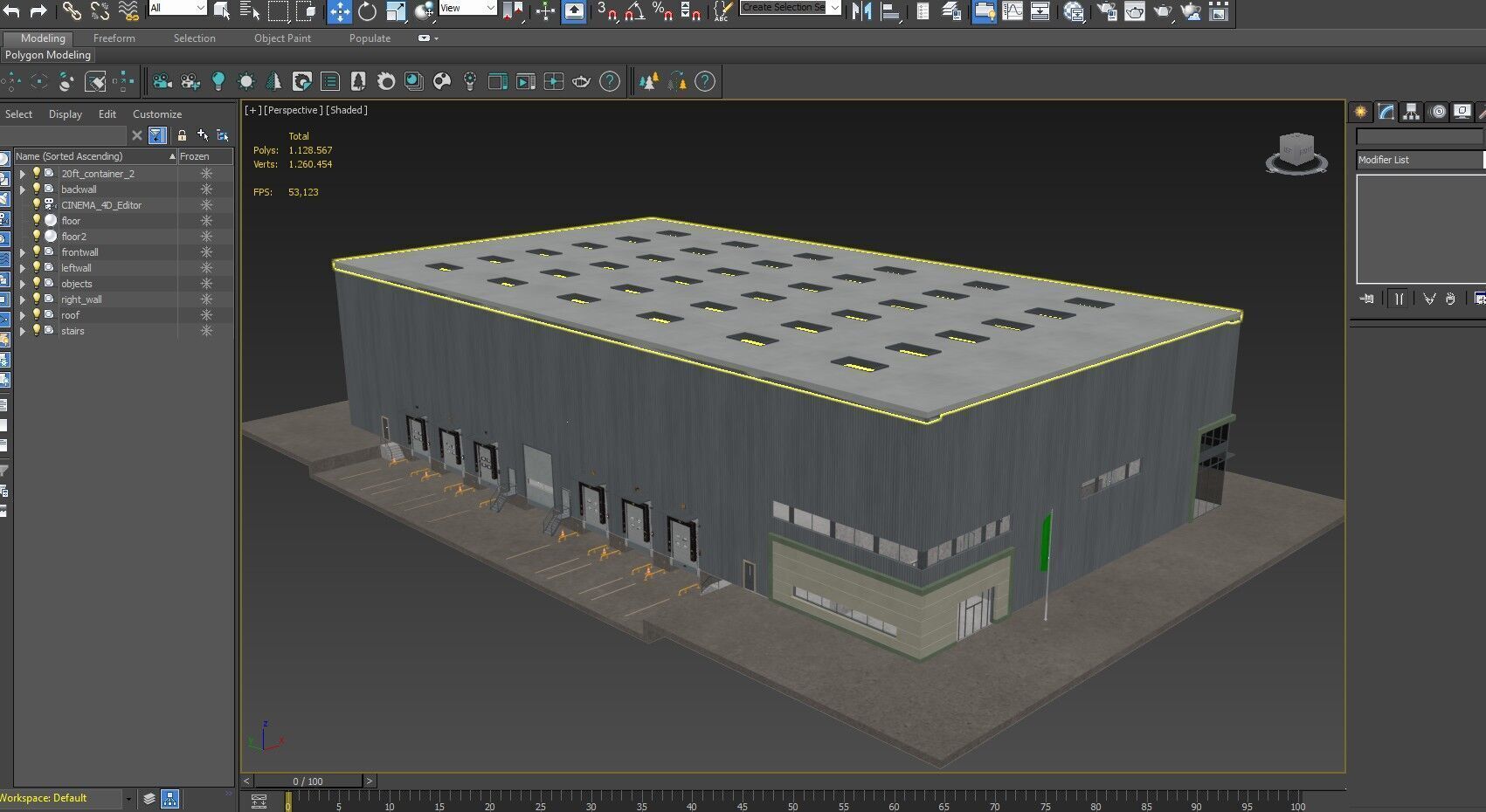 Warehouse Logistic 11 interior and exterior 3D model_35