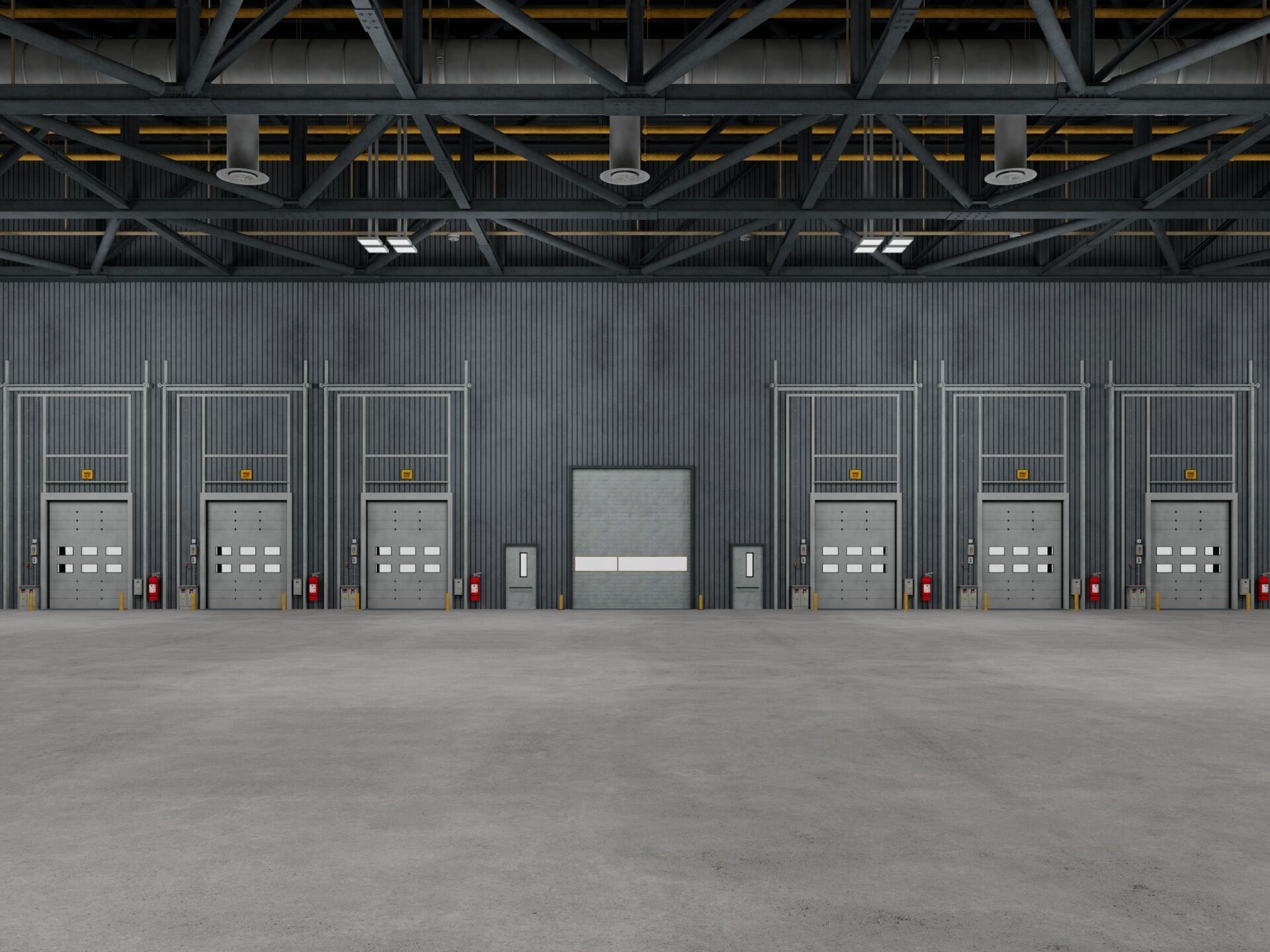 Warehouse Logistic 11 interior and exterior 3D model_8