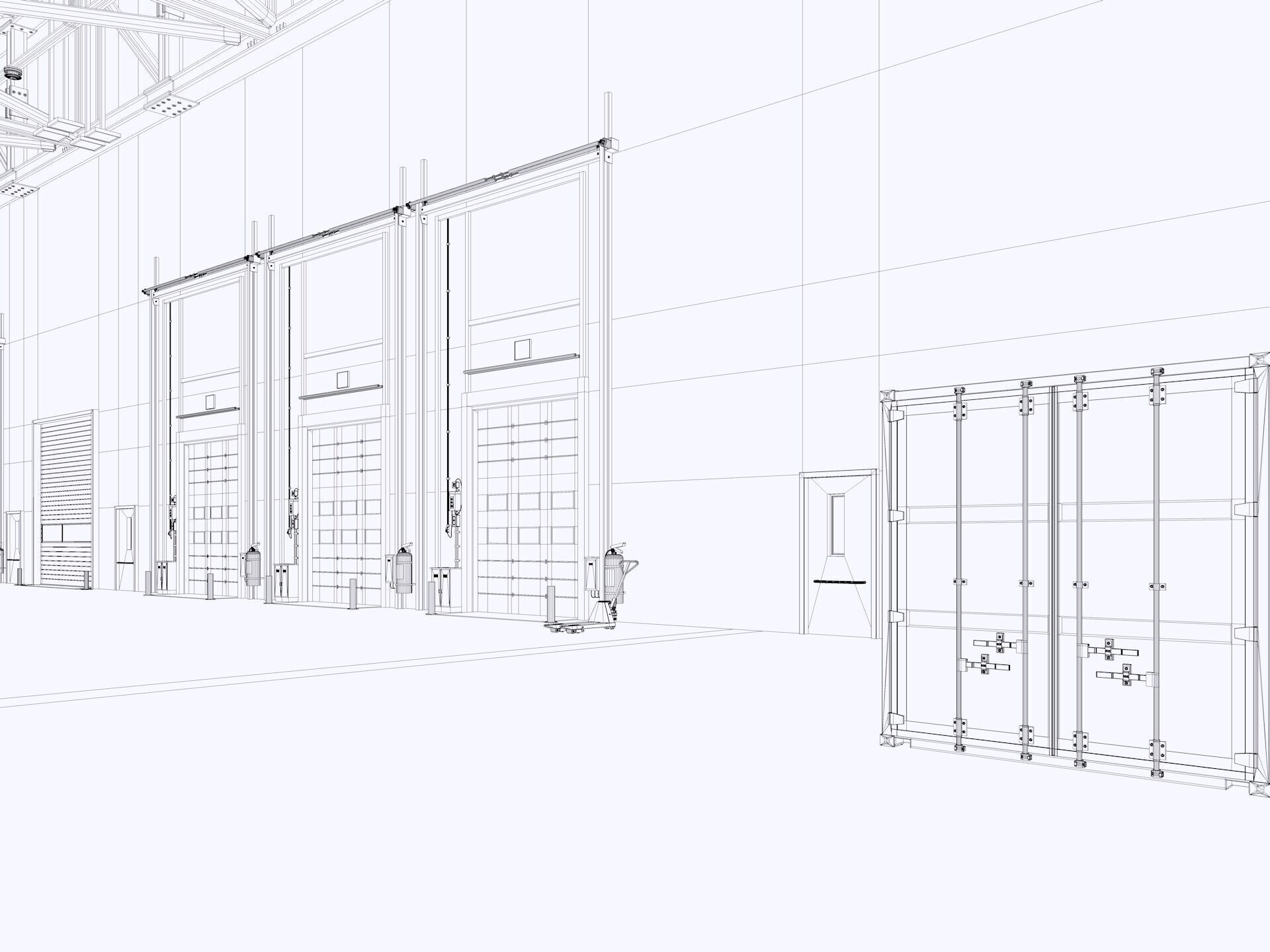 Warehouse Logistic 11 interior and exterior 3D model_29