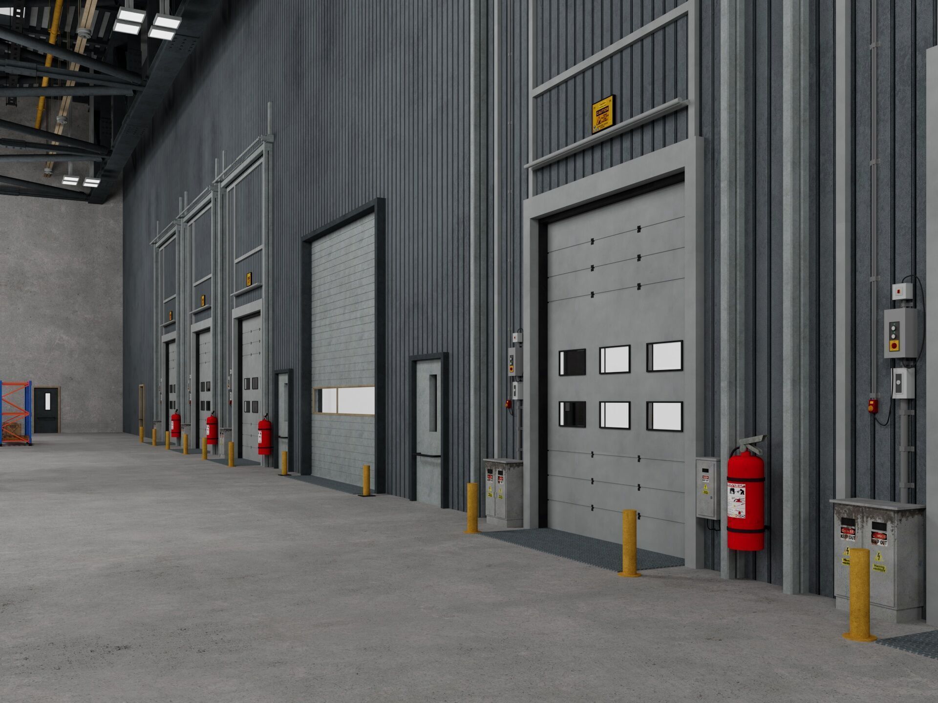 Warehouse Logistic 11 interior and exterior 3D model_6
