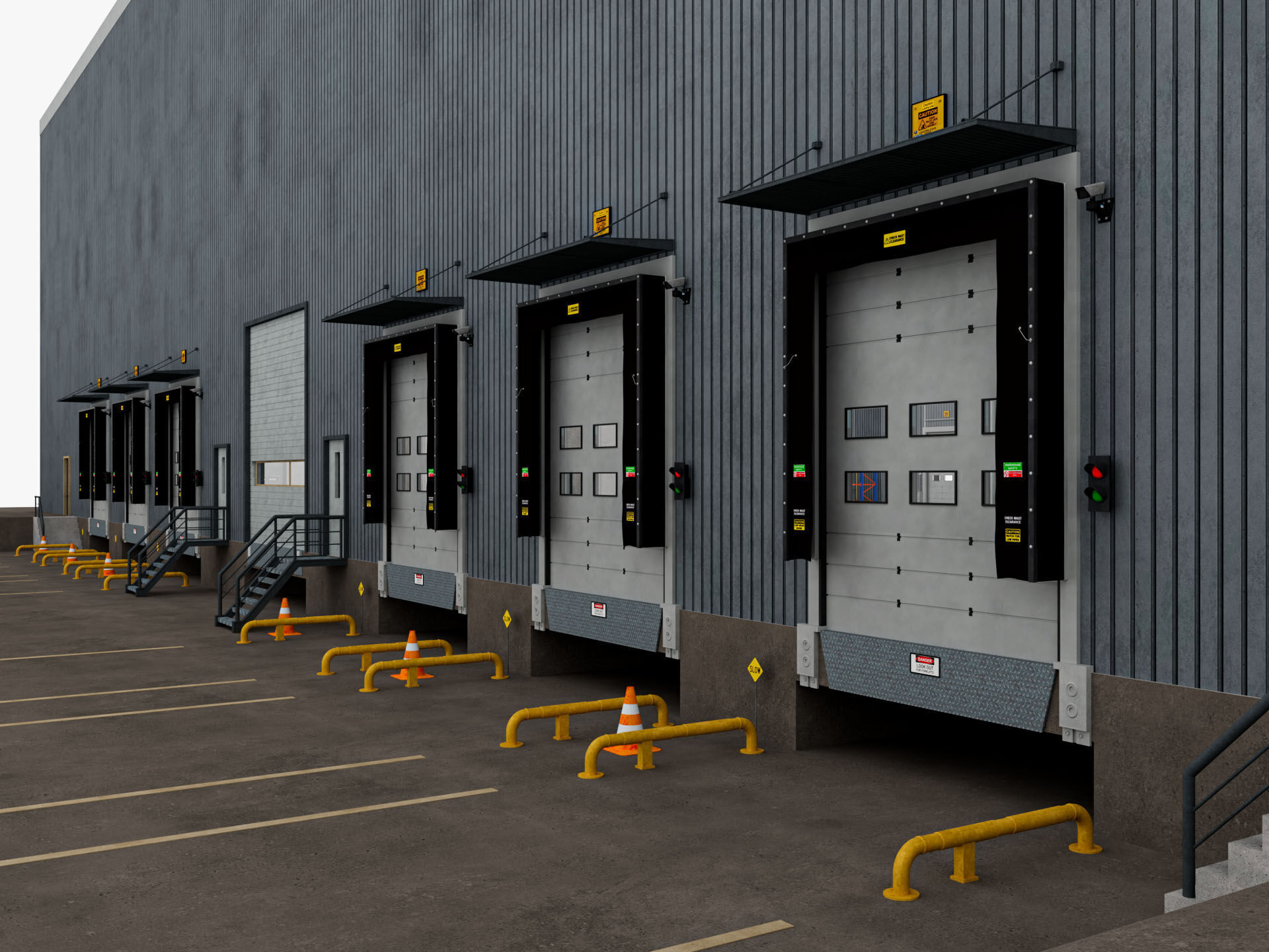 Warehouse Logistic 11 interior and exterior 3D model_12
