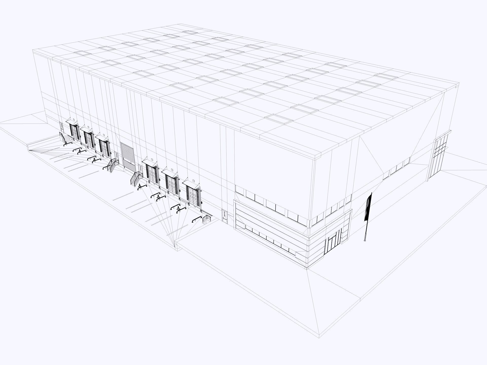 Warehouse Logistic 11 interior and exterior 3D model_31