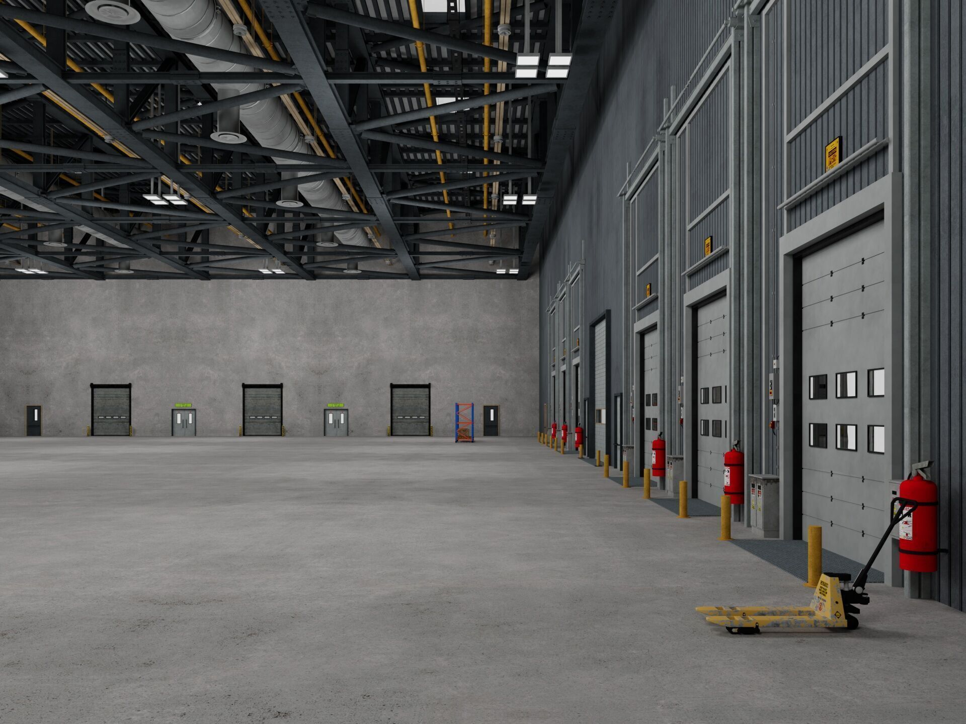 Warehouse Logistic 11 interior and exterior 3D model_10