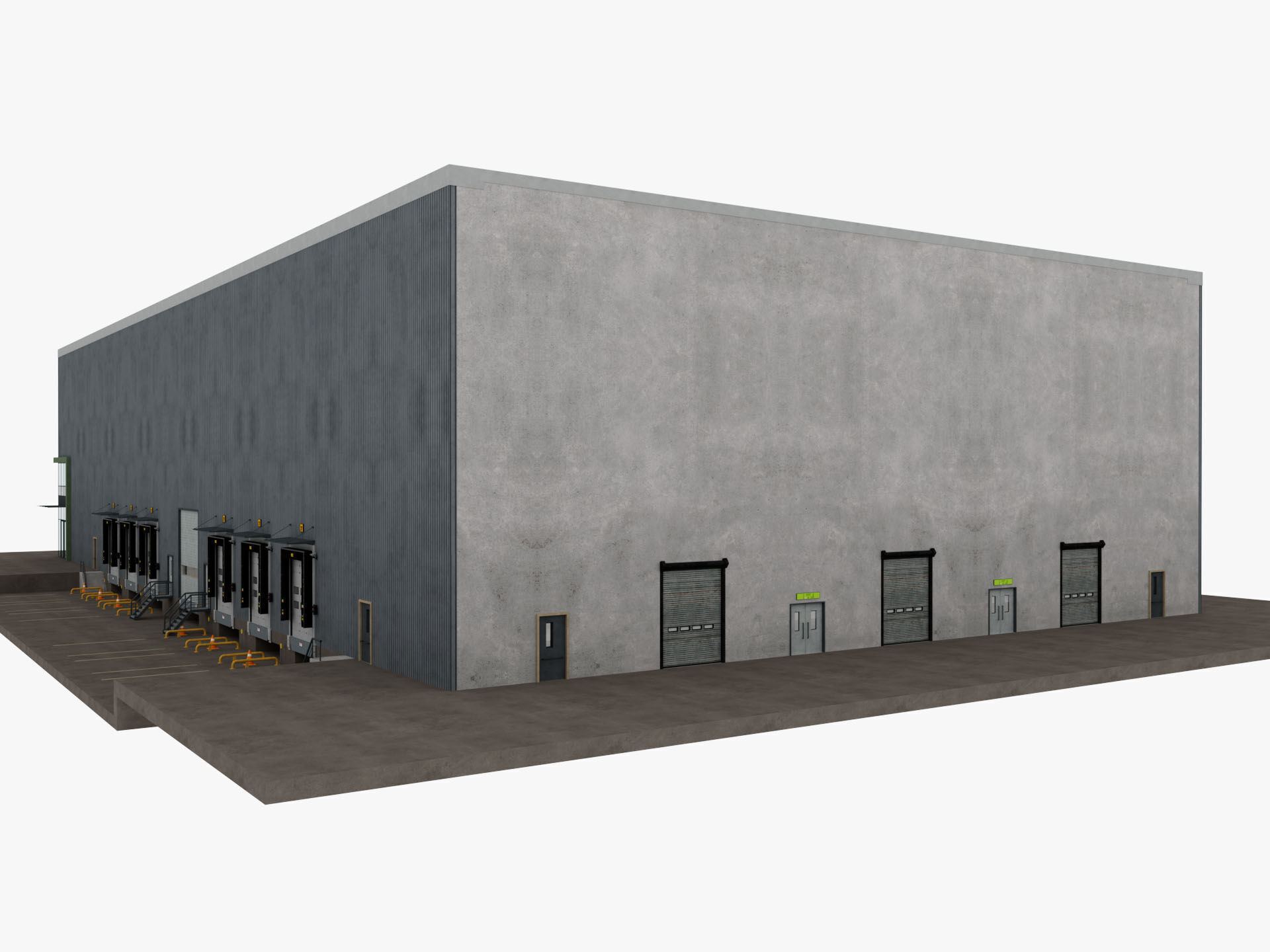 Warehouse Logistic 11 interior and exterior 3D model_14