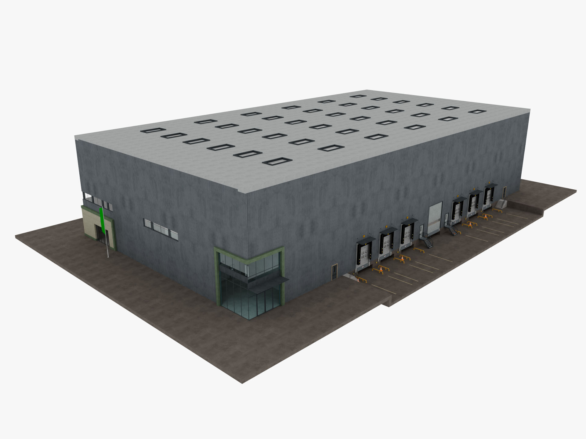 Warehouse Logistic 11 interior and exterior 3D model_17