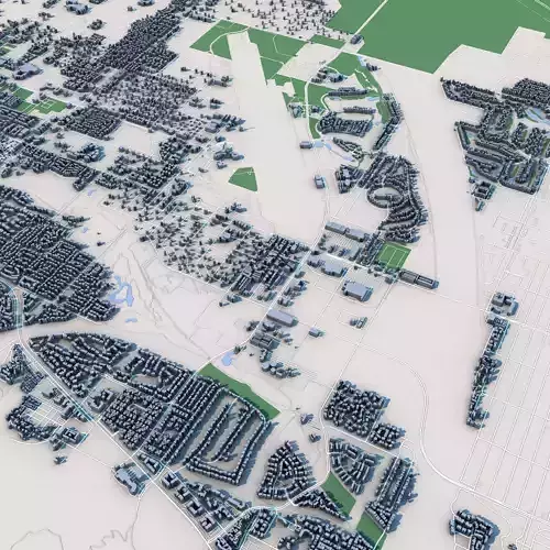 Palm Springs City California 3D model