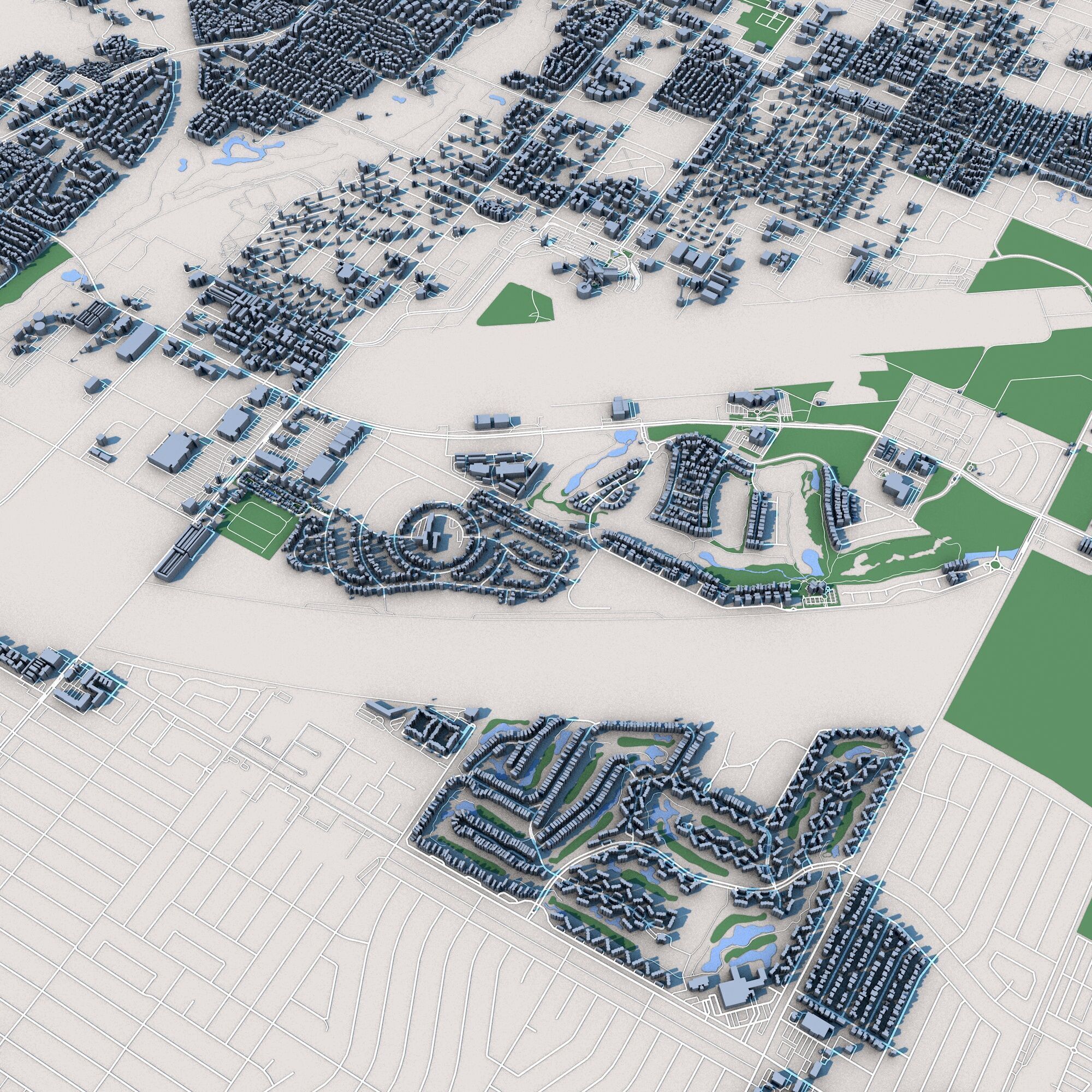 Palm Springs City California 3D model_6