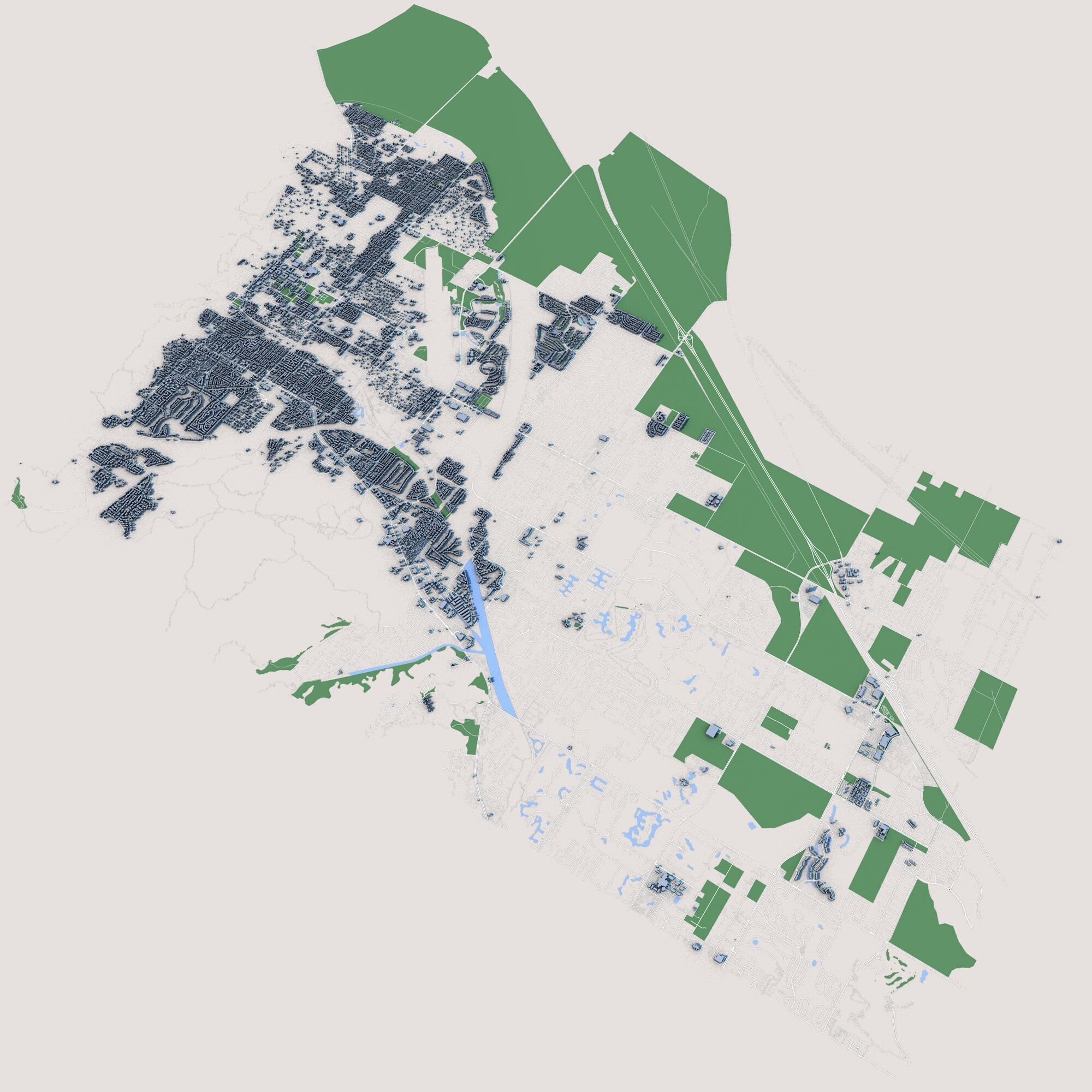Palm Springs City California 3D model_1