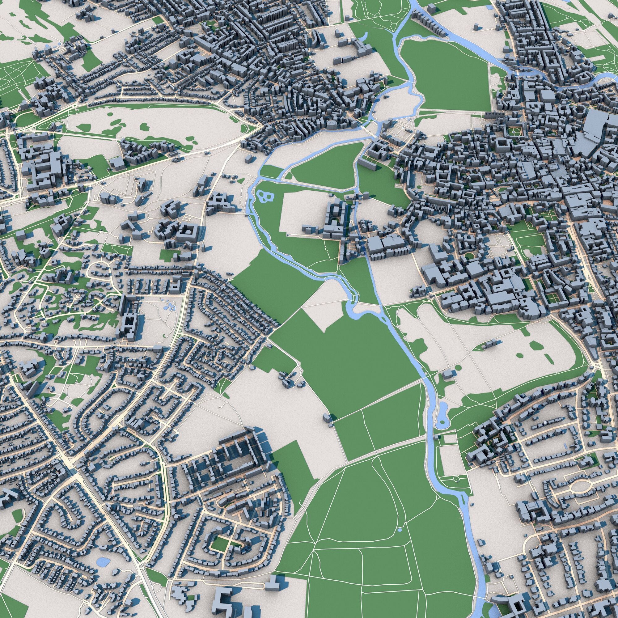 Oxford City United Kingdom 3D model_7