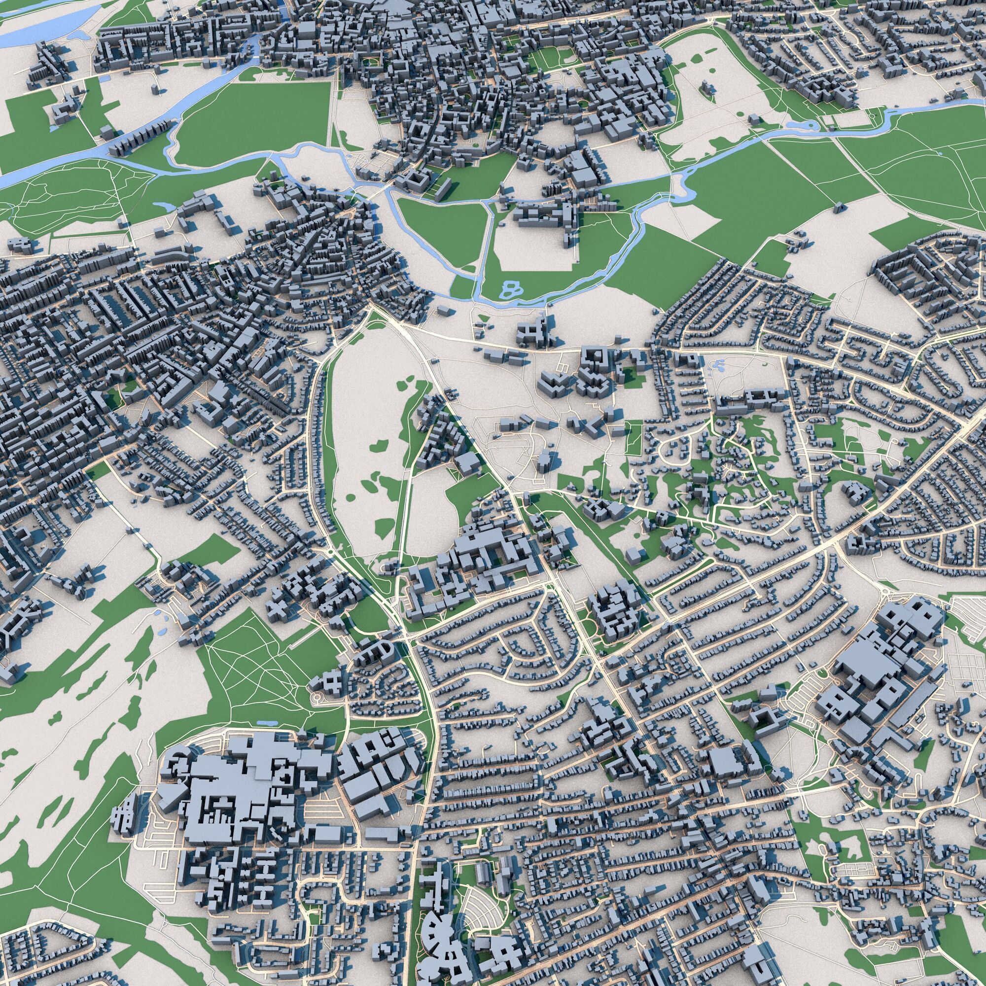 Oxford City United Kingdom 3D model_5