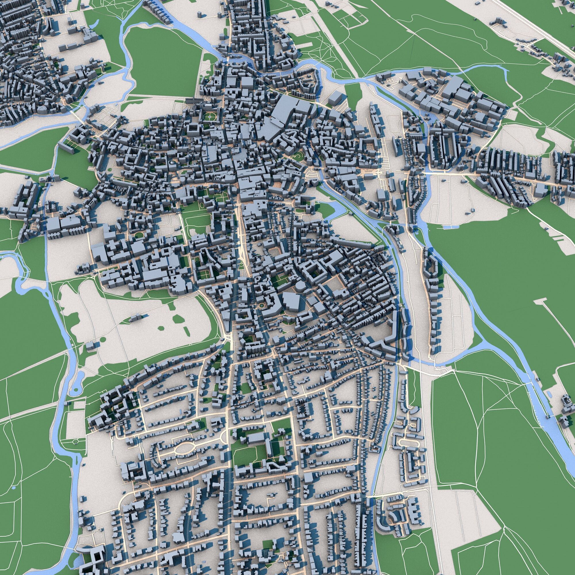Oxford City United Kingdom 3D model_8