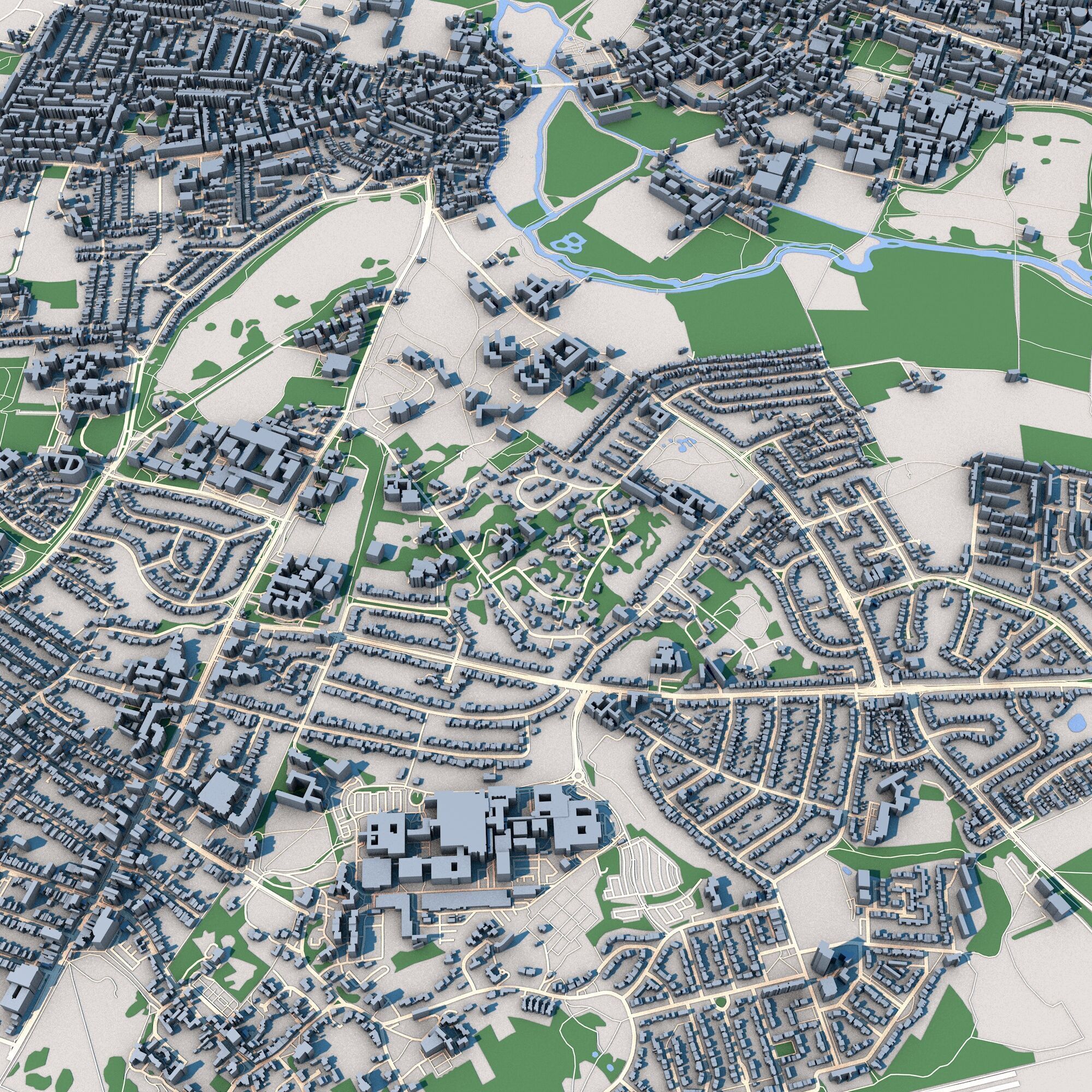 Oxford City United Kingdom 3D model_6