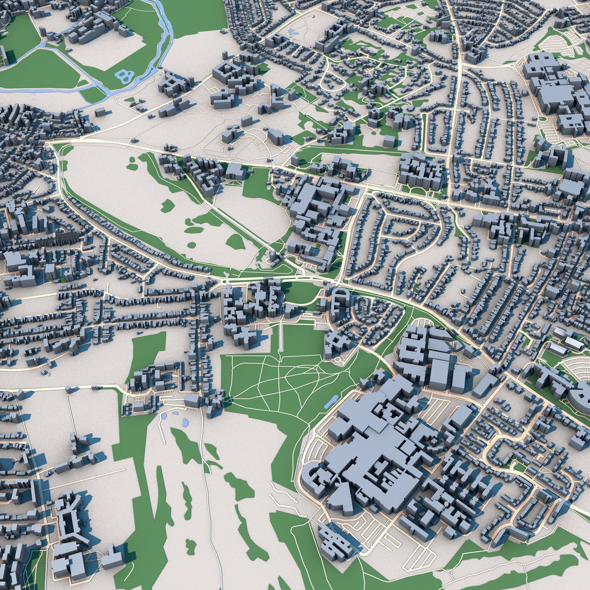 Oxford City United Kingdom 3D model_3