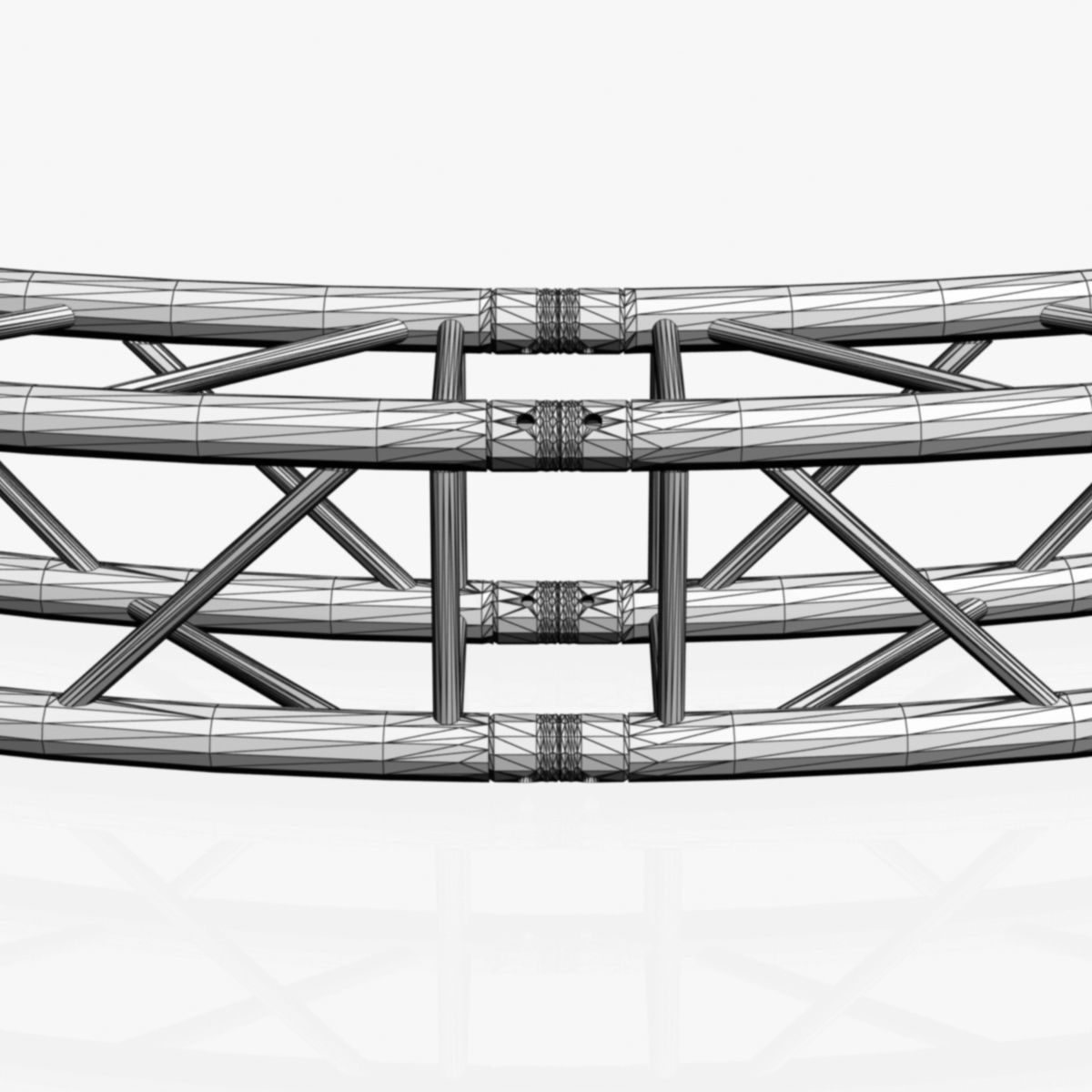 Circle Square Truss - Full diameter 400cm 3D model_15
