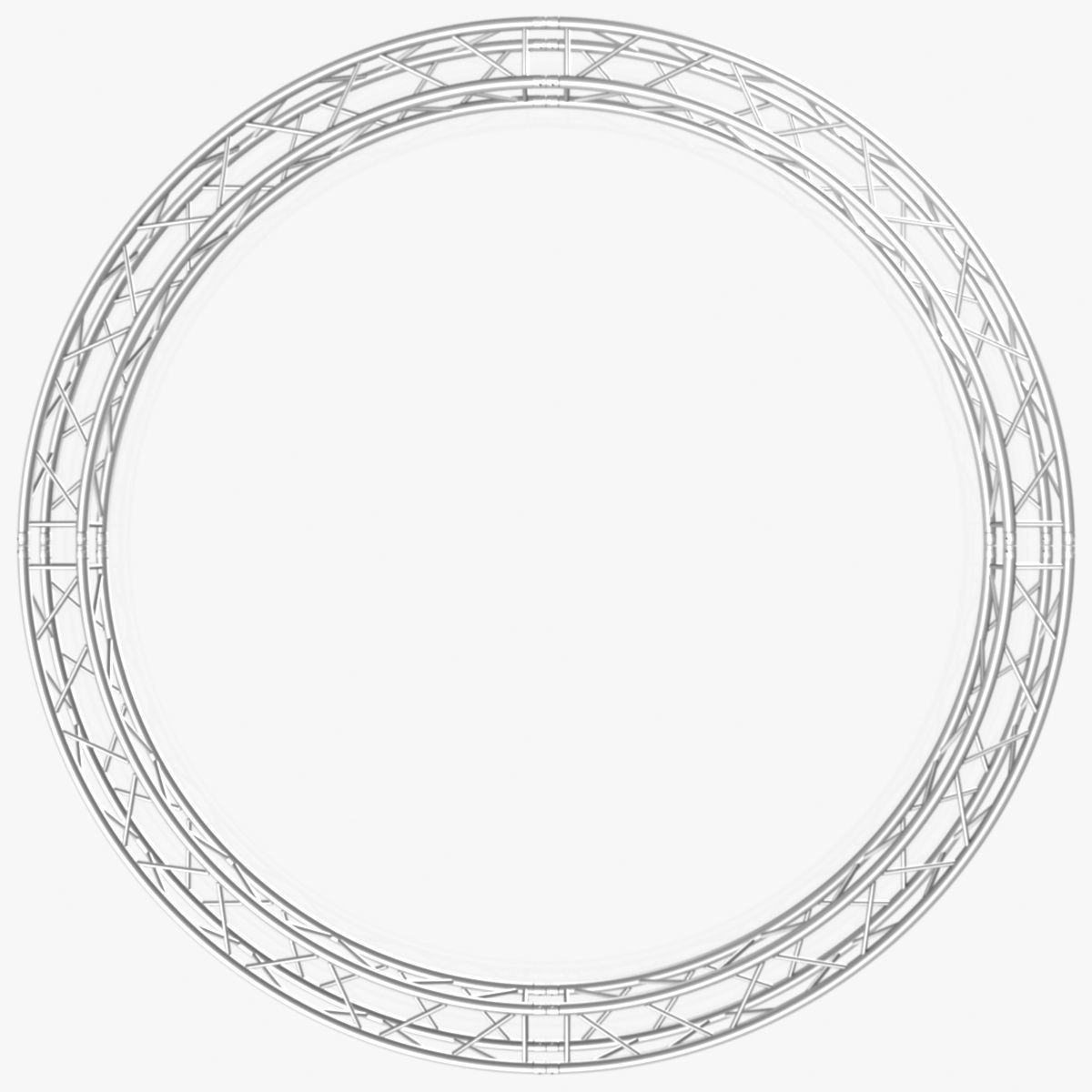 Circle Square Truss - Full diameter 400cm 3D model_7