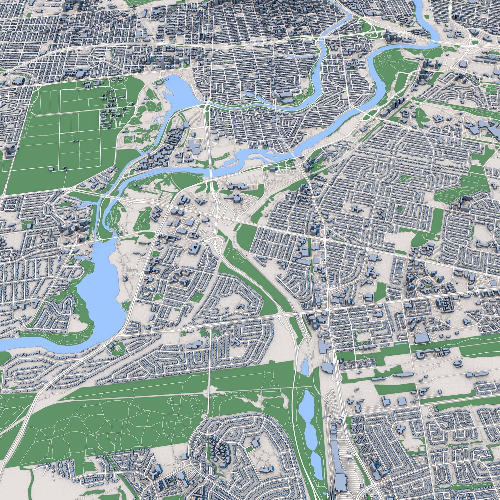 Ottawa City Canada 3D model_2