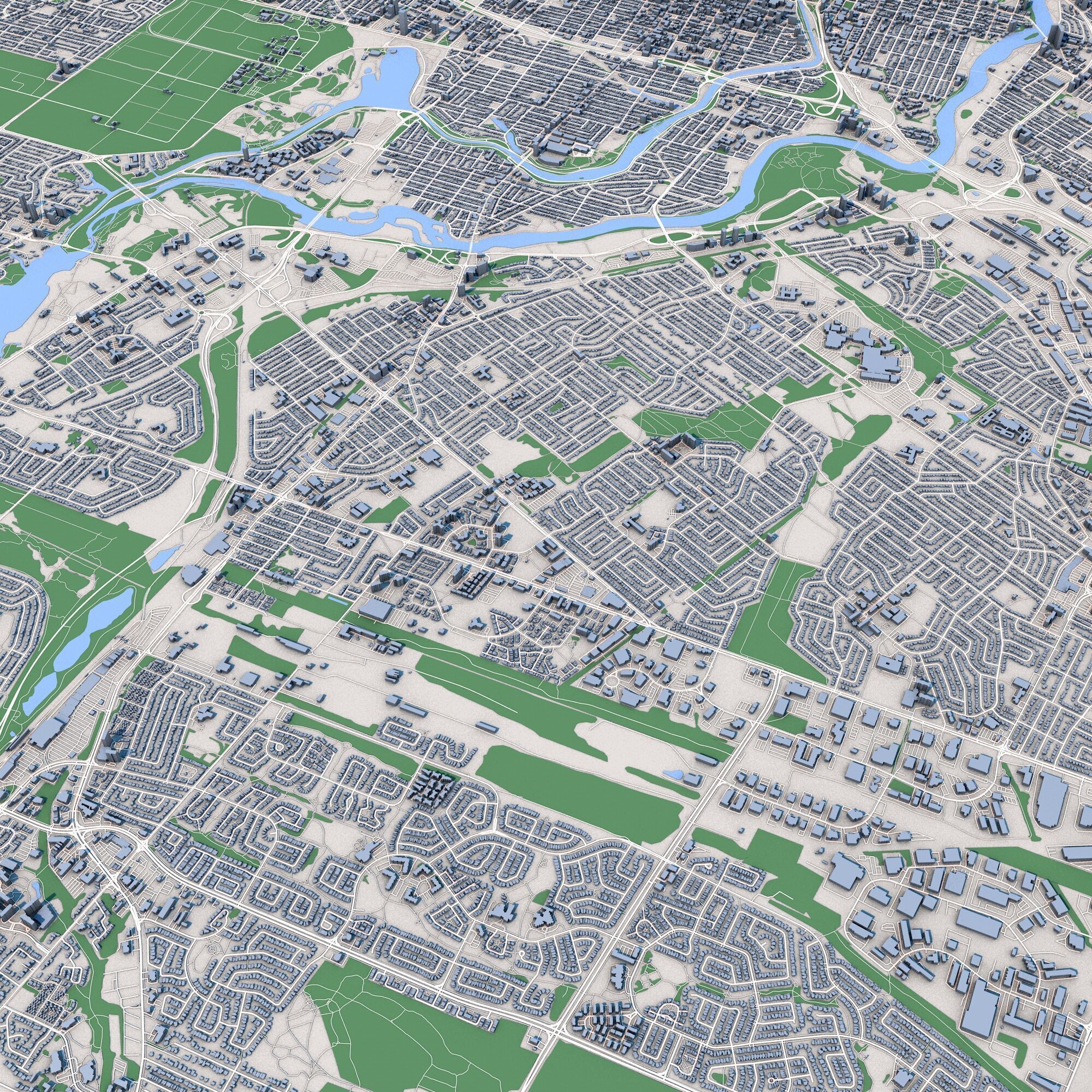 Ottawa City Canada 3D model_3