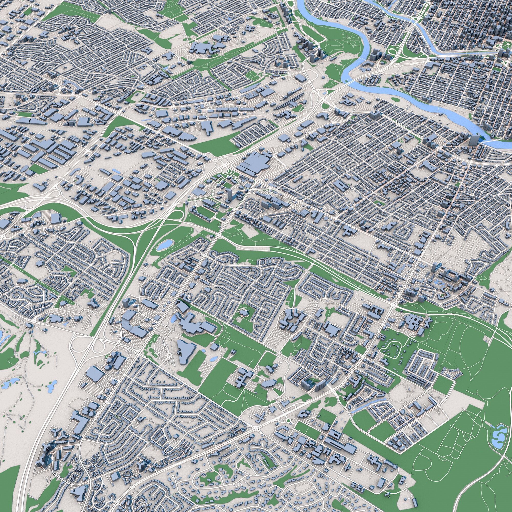 Ottawa City Canada 3D model_5