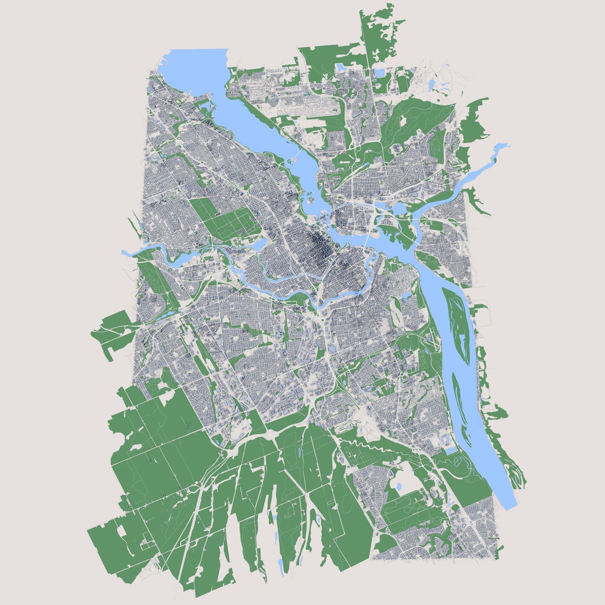 Ottawa City Canada 3D model_1