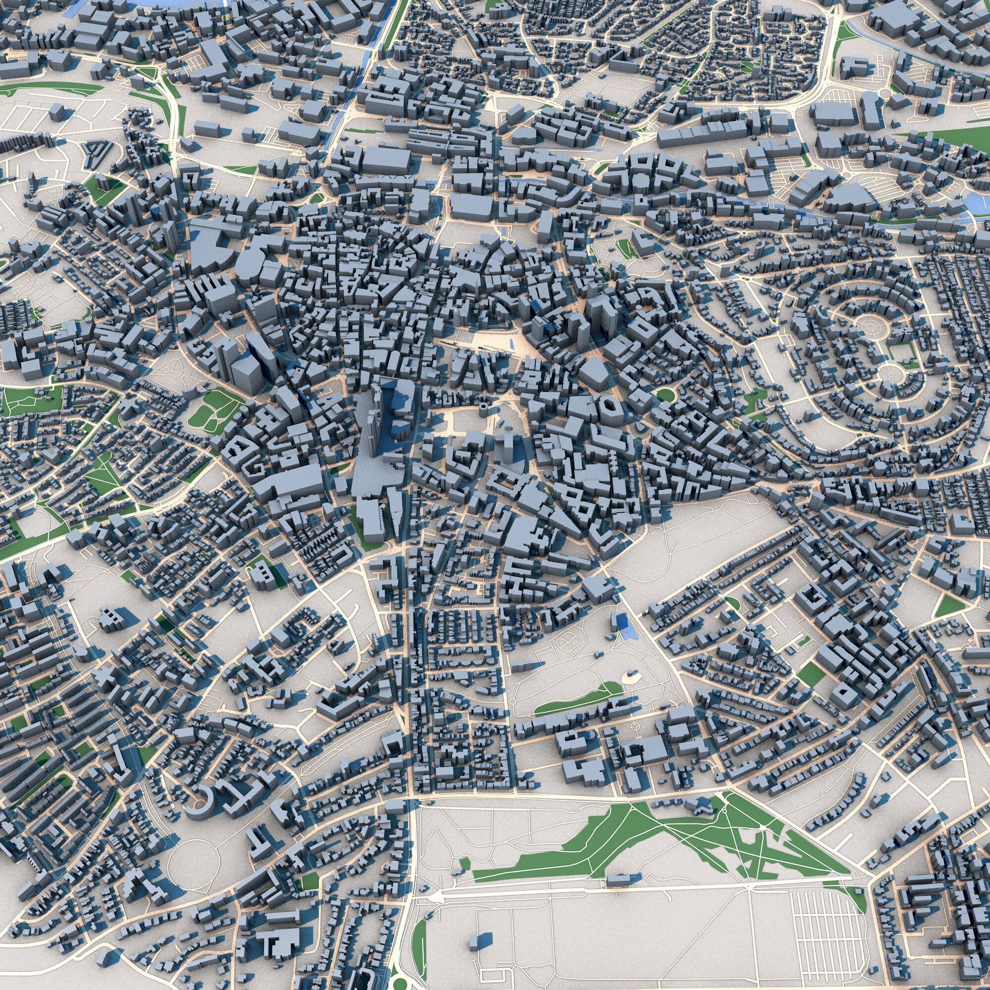 Nottingham City United Kingdom 3D model_8