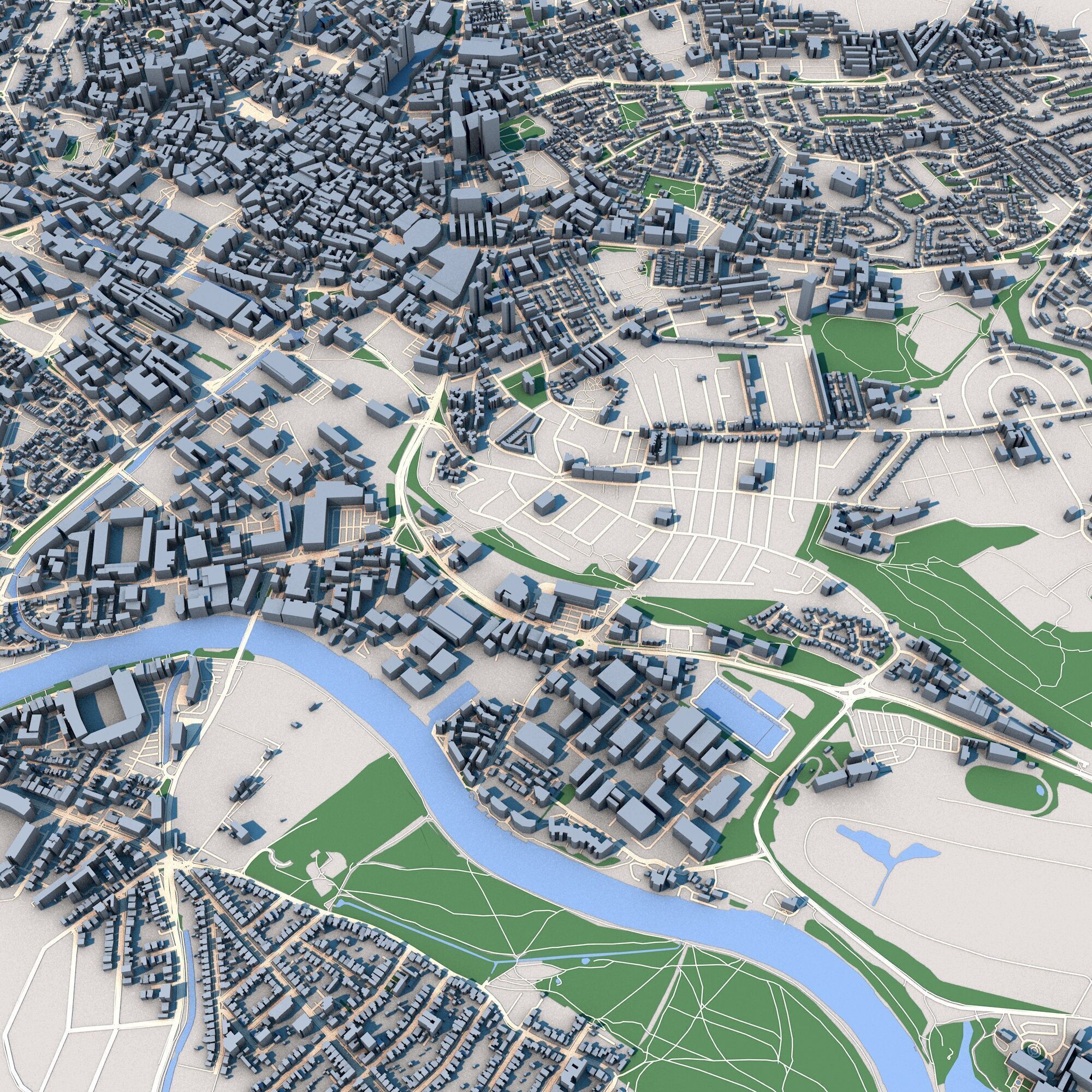 Nottingham City United Kingdom 3D model_5