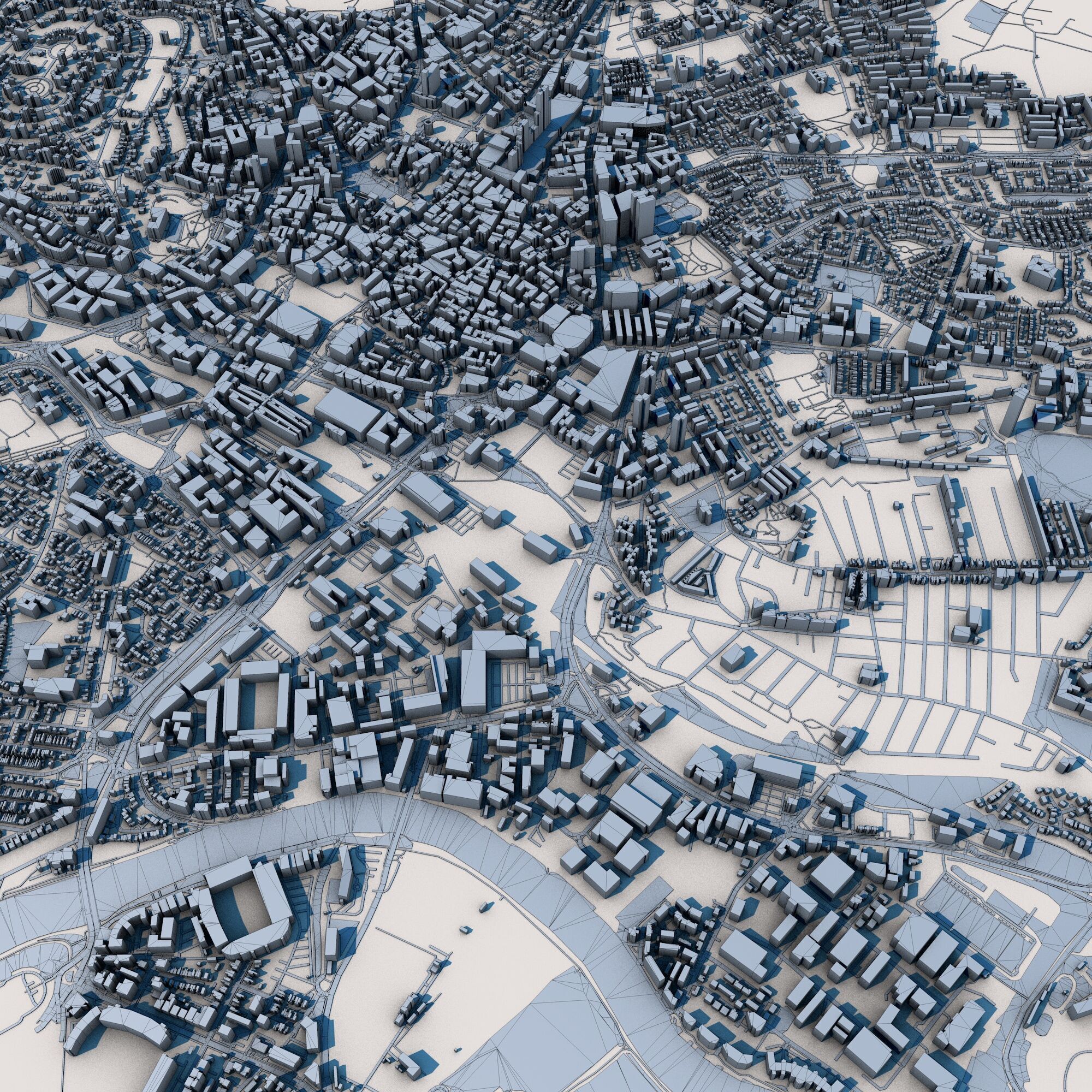 Nottingham City United Kingdom 3D model_11