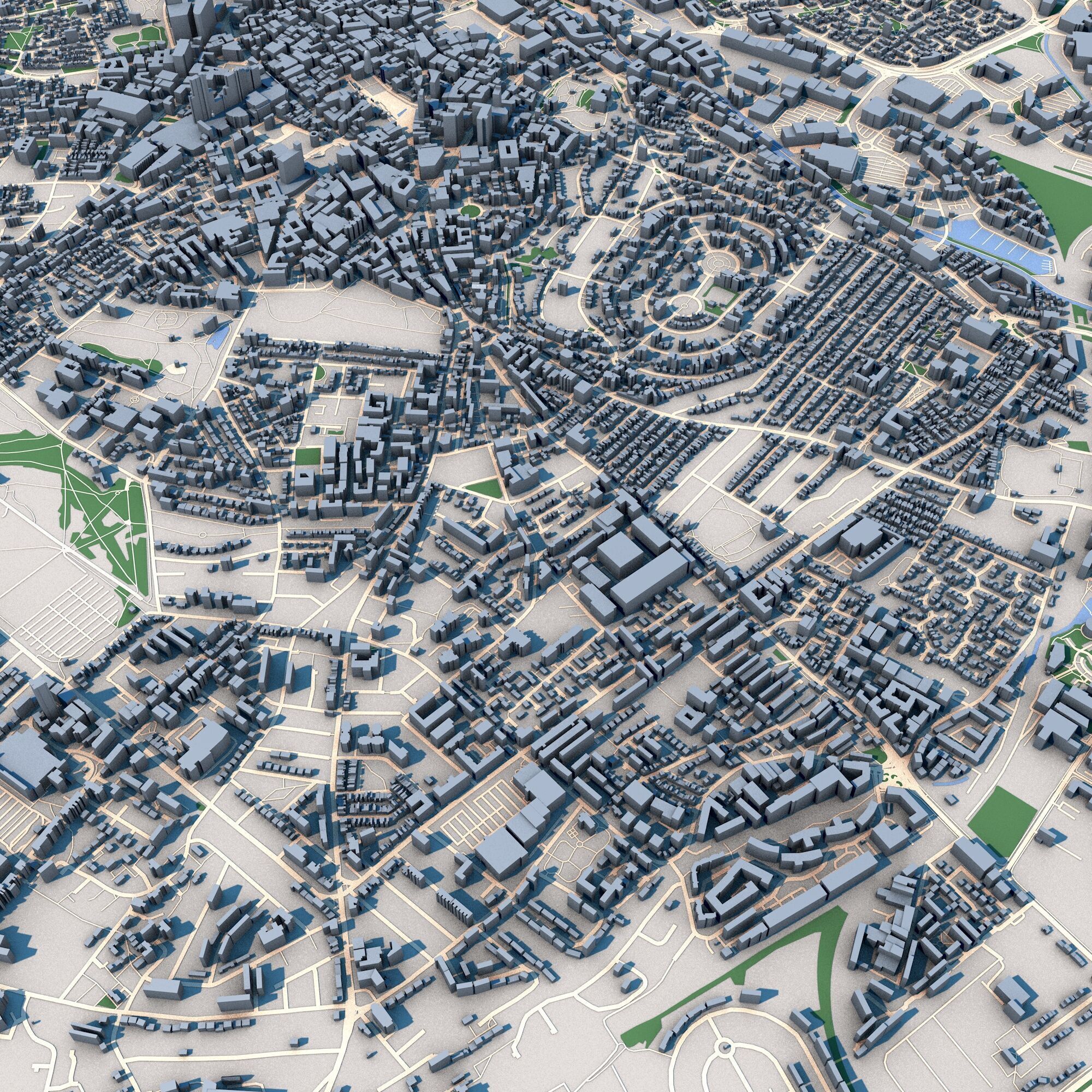Nottingham City United Kingdom 3D model_9