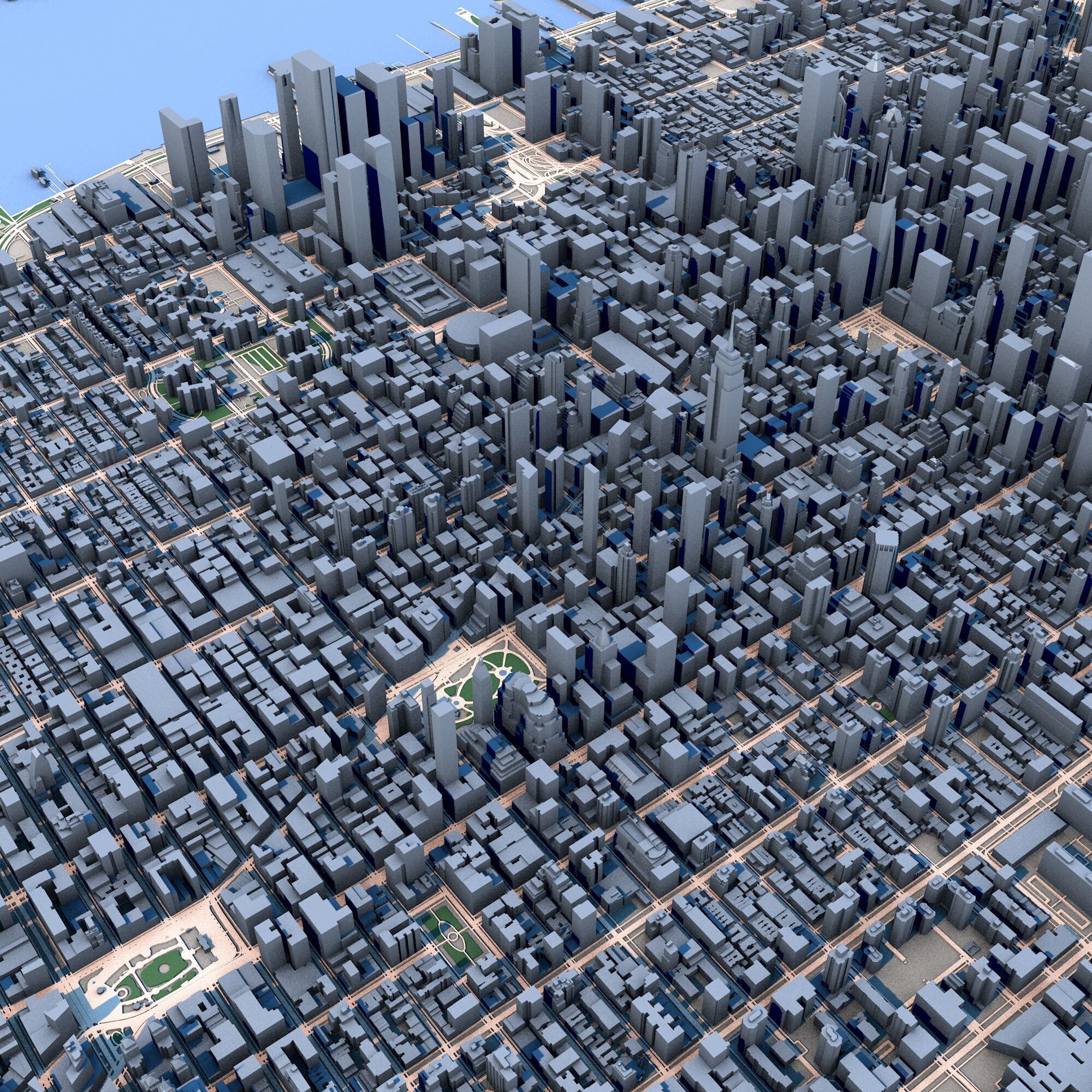 New York - Manhattan 3D model_4