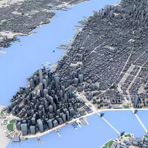 New York - Manhattan 3D model