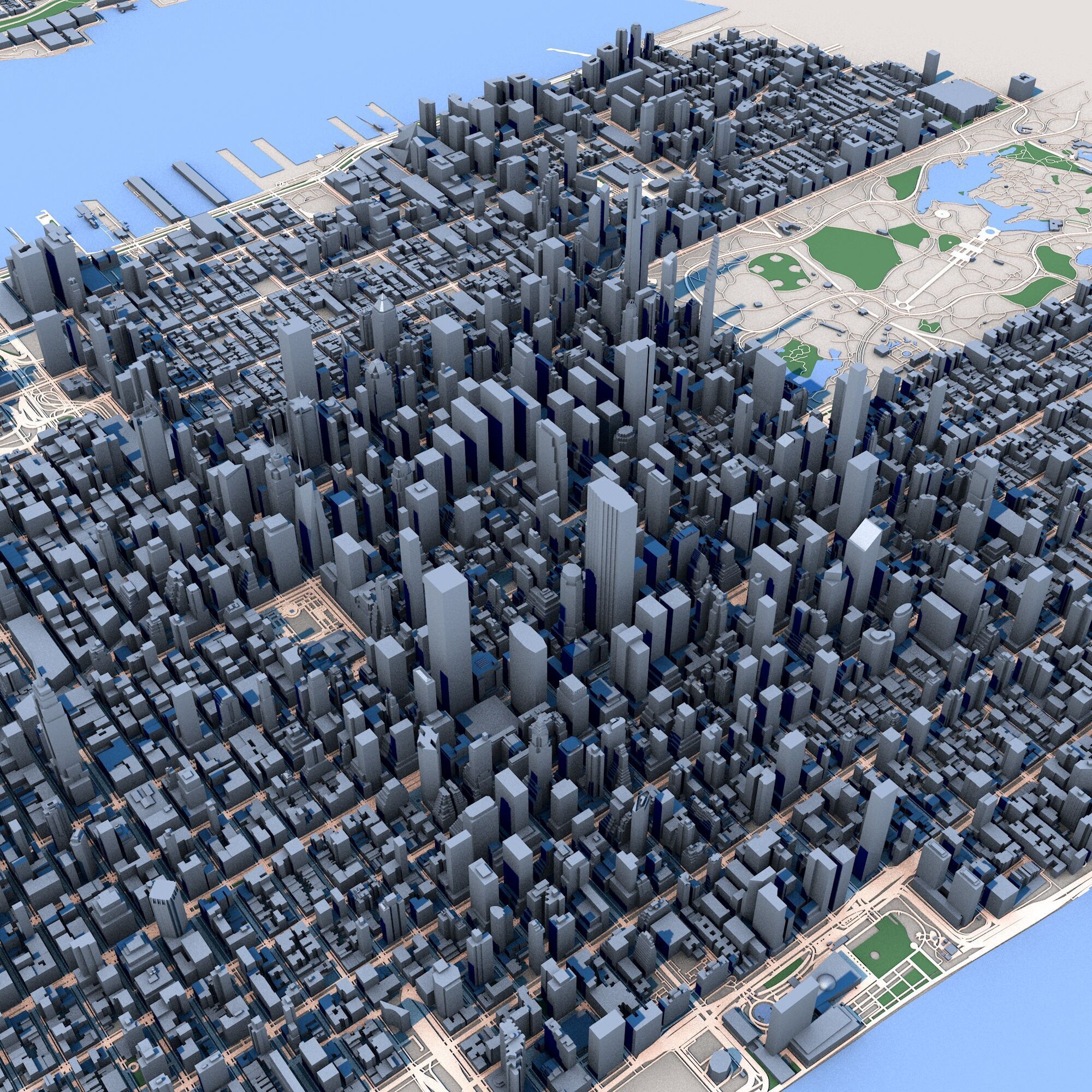 New York - Manhattan 3D model_5