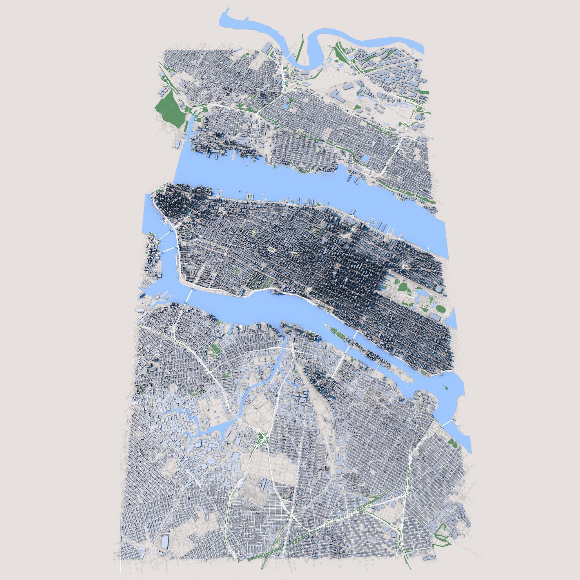 New York - Manhattan 3D model_1