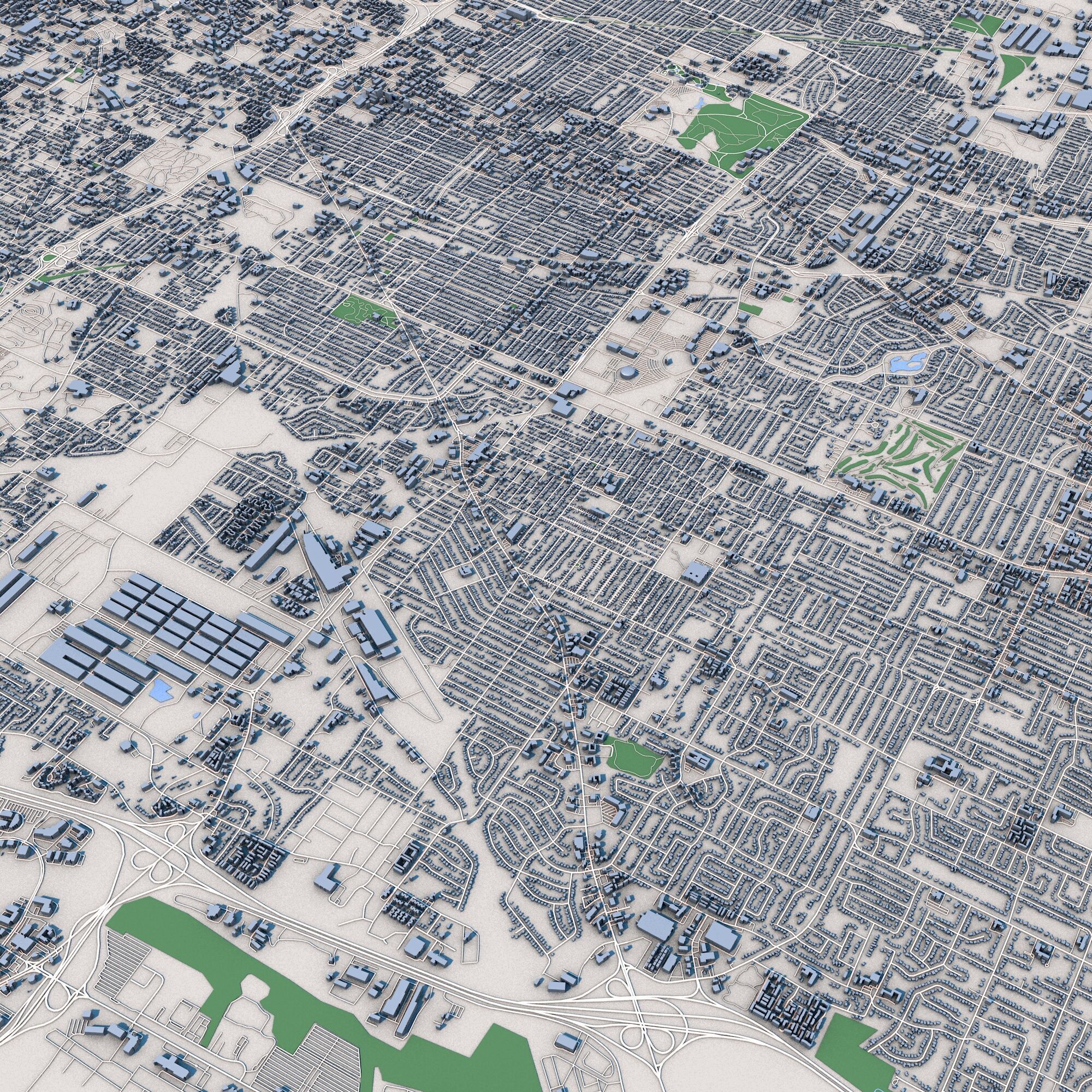 Memphis City Tennessee 3D model_2