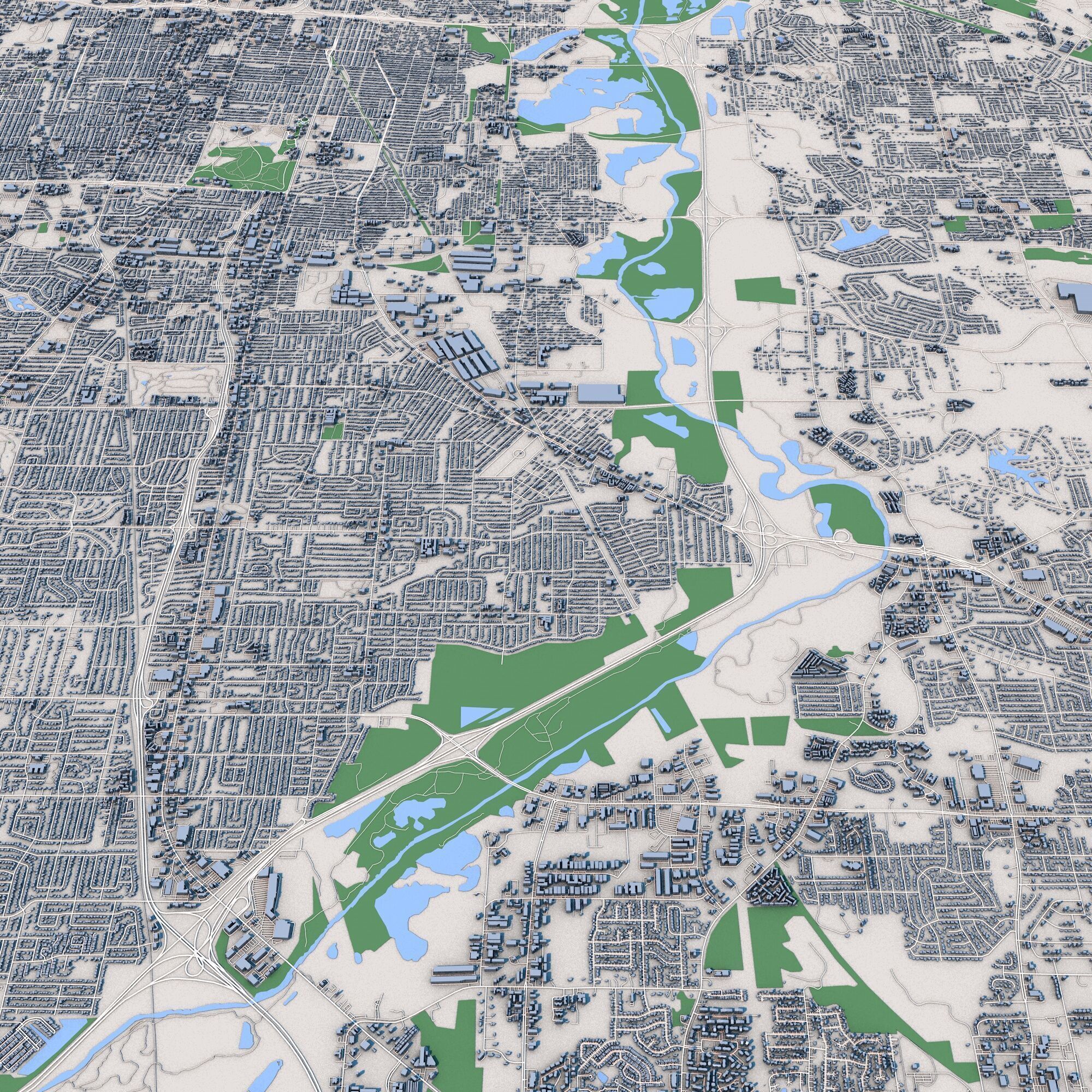 Memphis City Tennessee 3D model_4