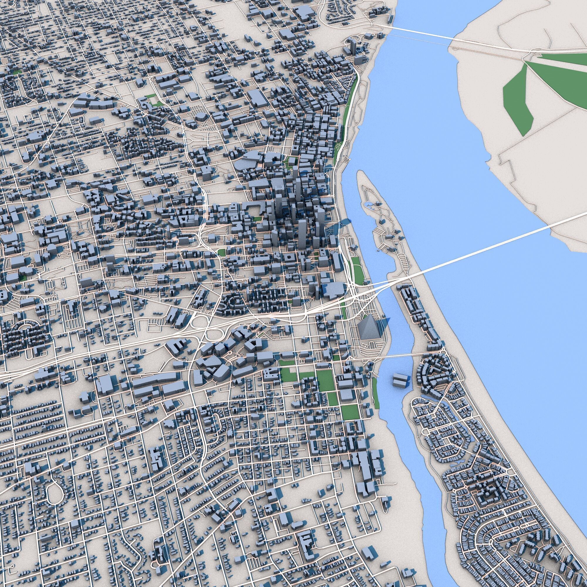 Memphis City Tennessee 3D model_6