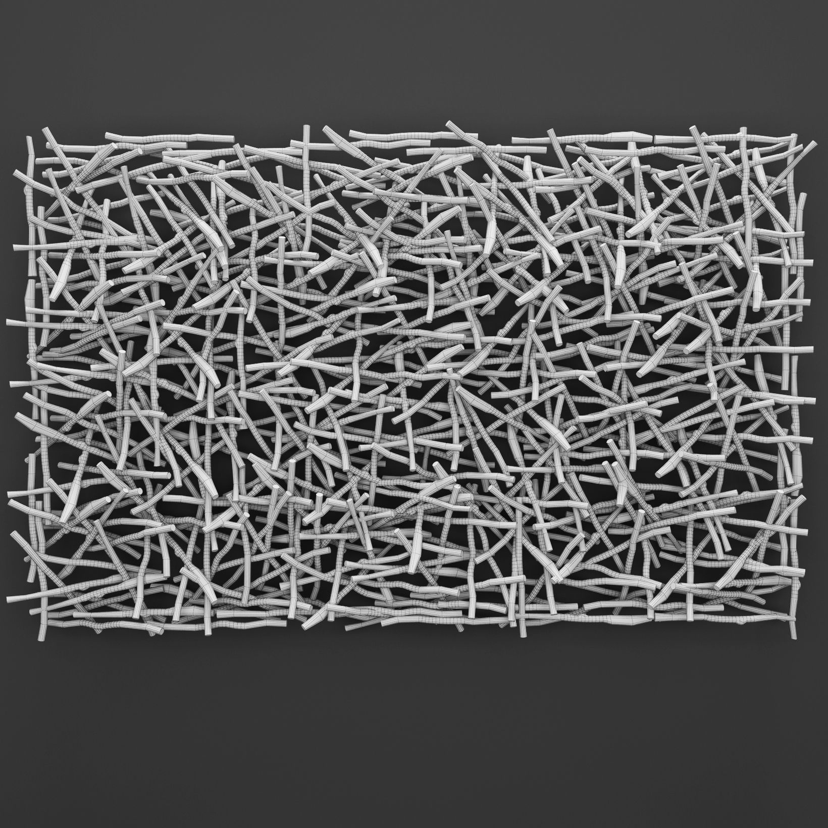 Stick Wall Art 3D 3D model_6