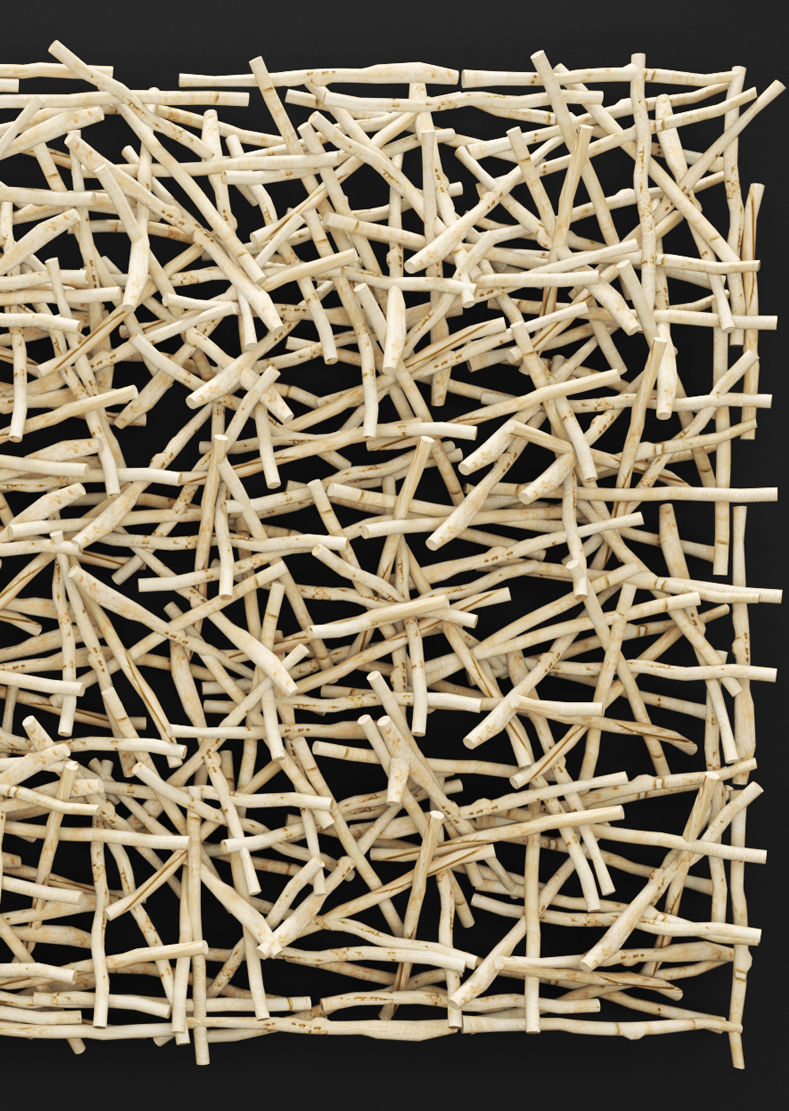 Stick Wall Art 3D 3D model_1