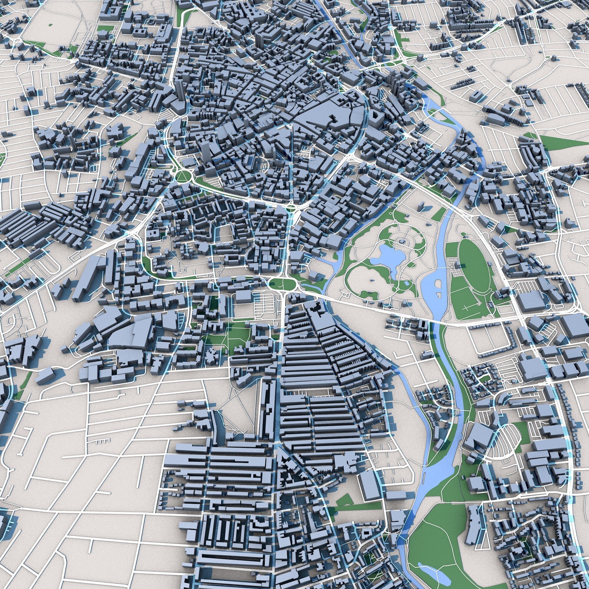 Leicester City United Kingdom 3D model_7
