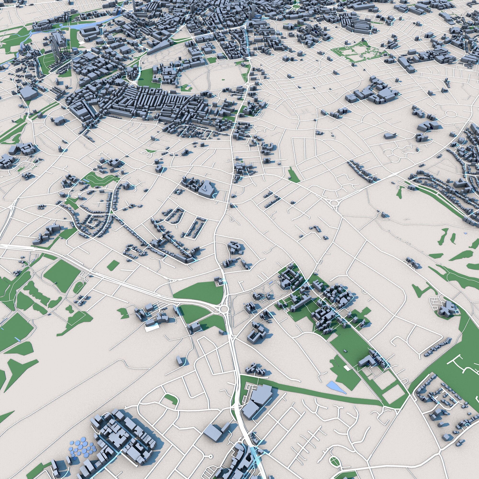 Leicester City United Kingdom 3D model_4