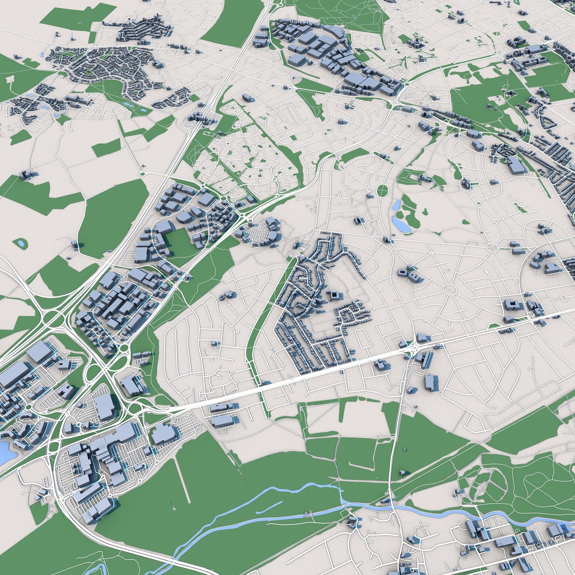 Leicester City United Kingdom 3D model_5